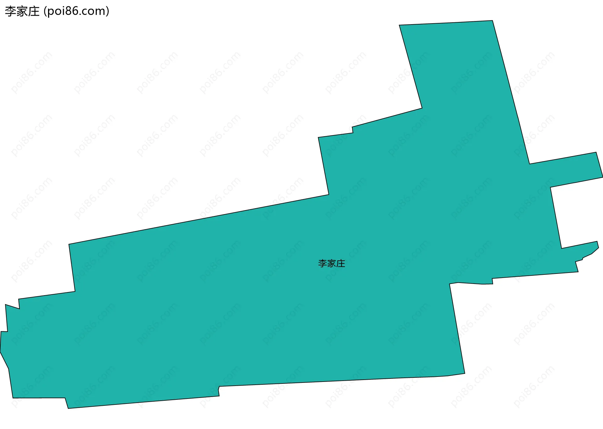 李家庄边界地图