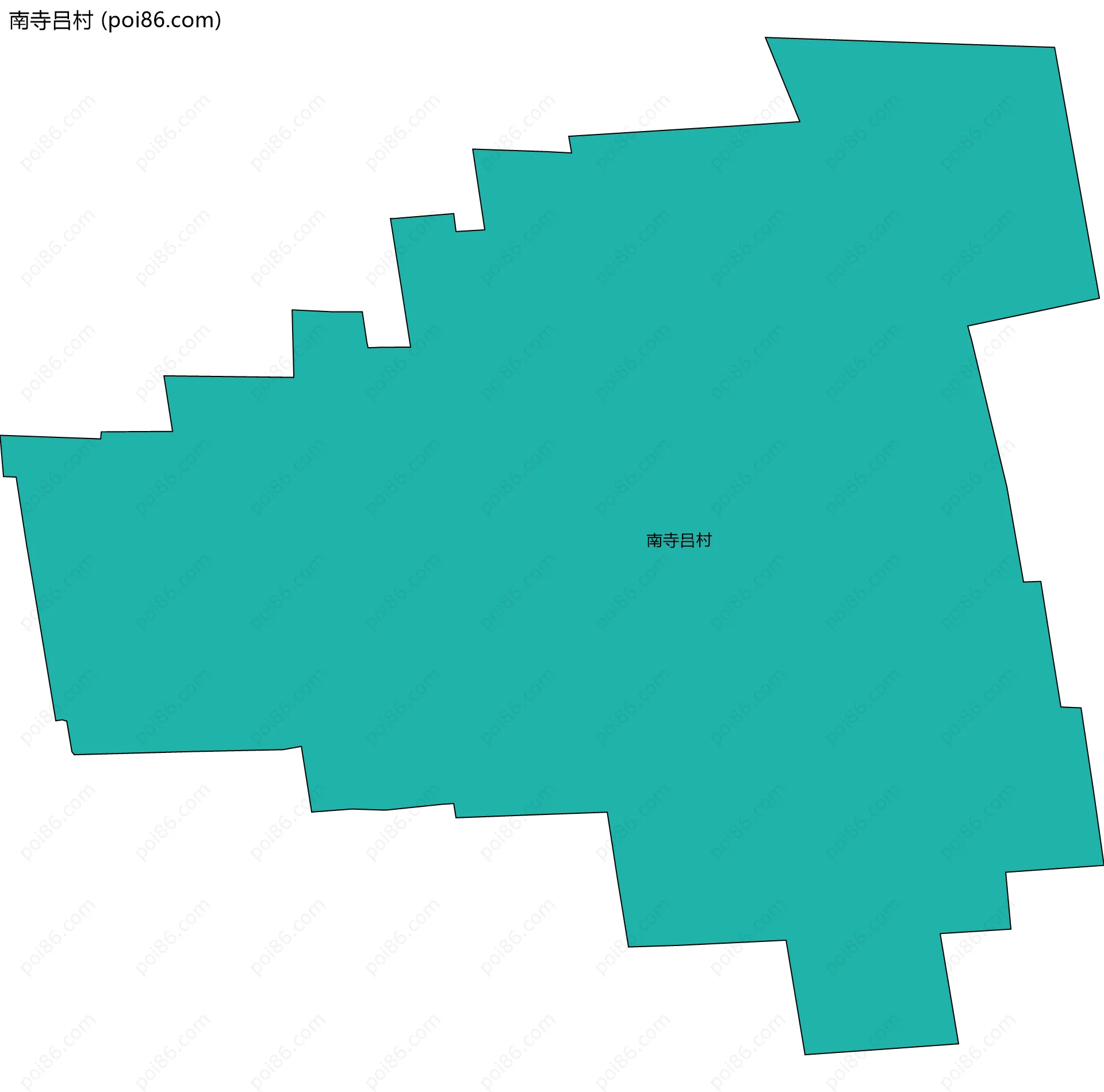 南寺吕村边界地图