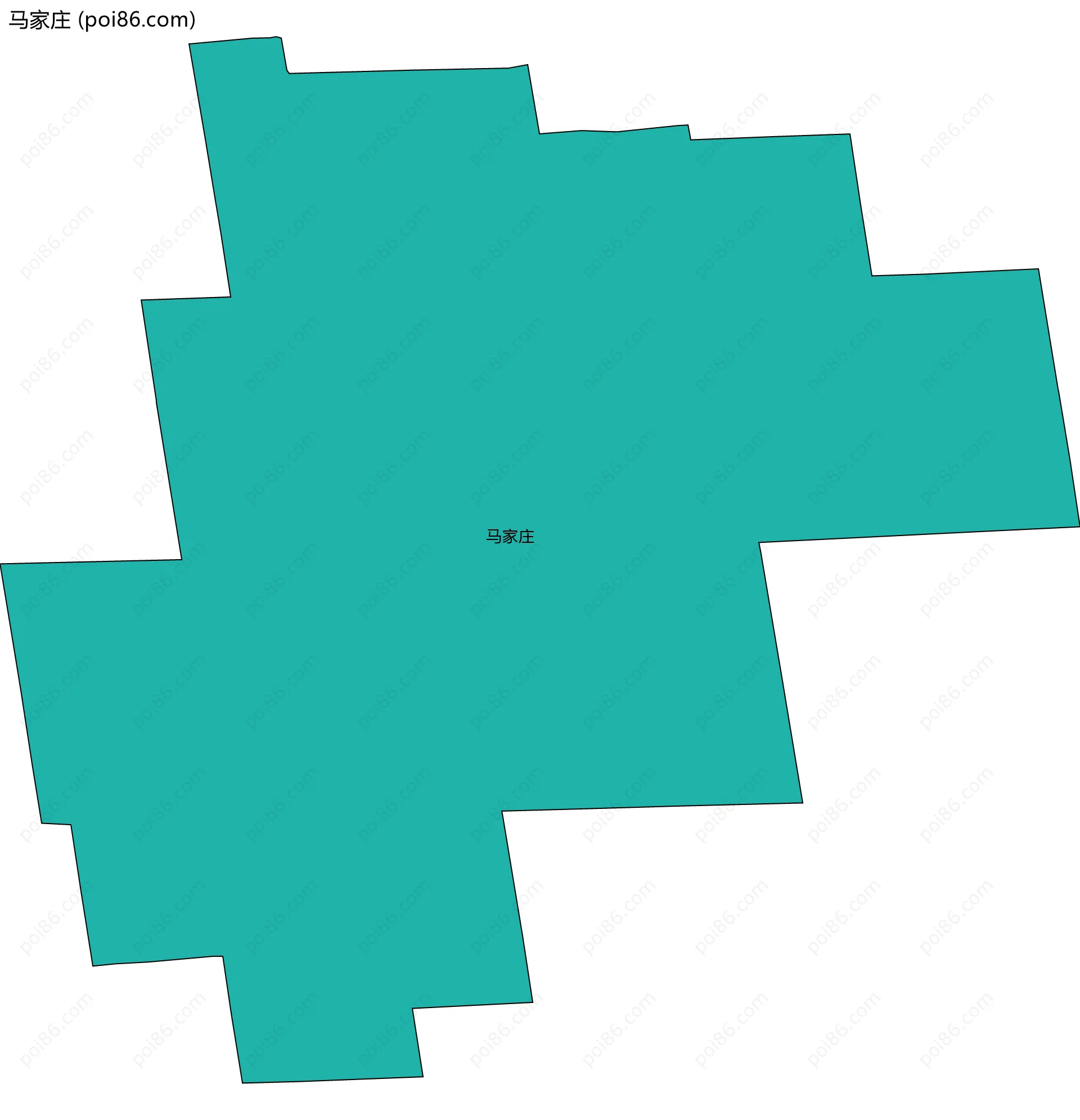 马家庄边界地图