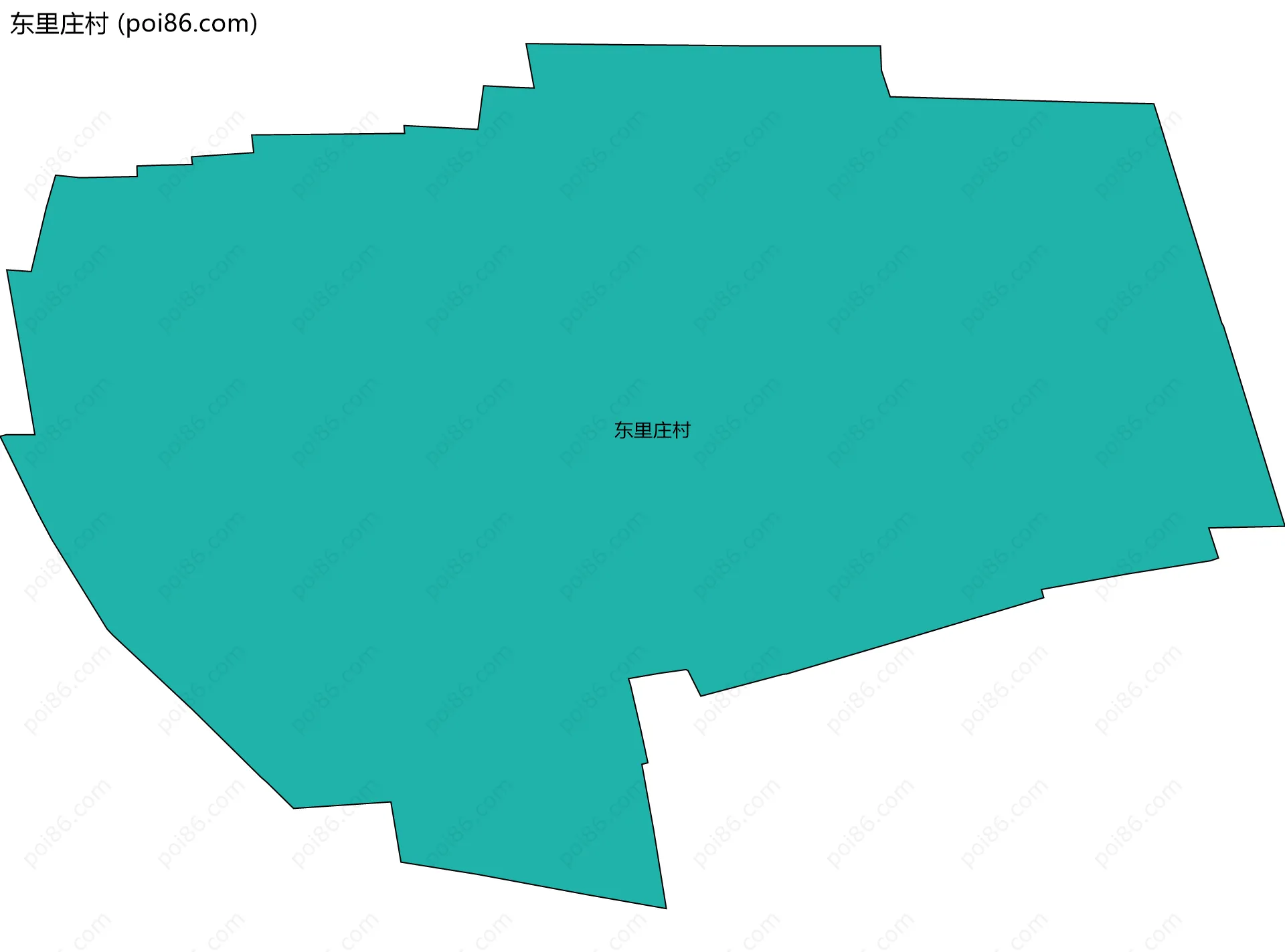 东里庄村边界地图