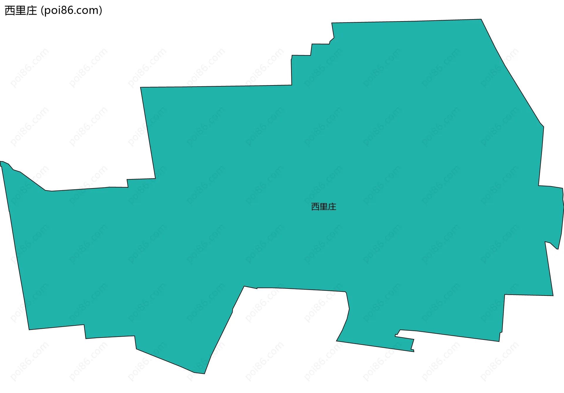 西里庄边界地图