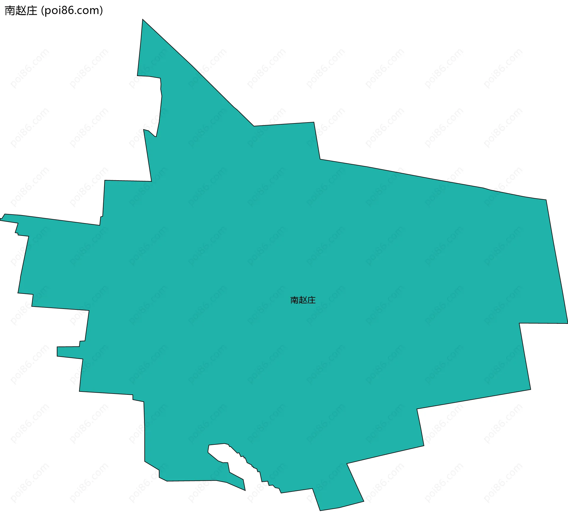 南赵庄边界地图