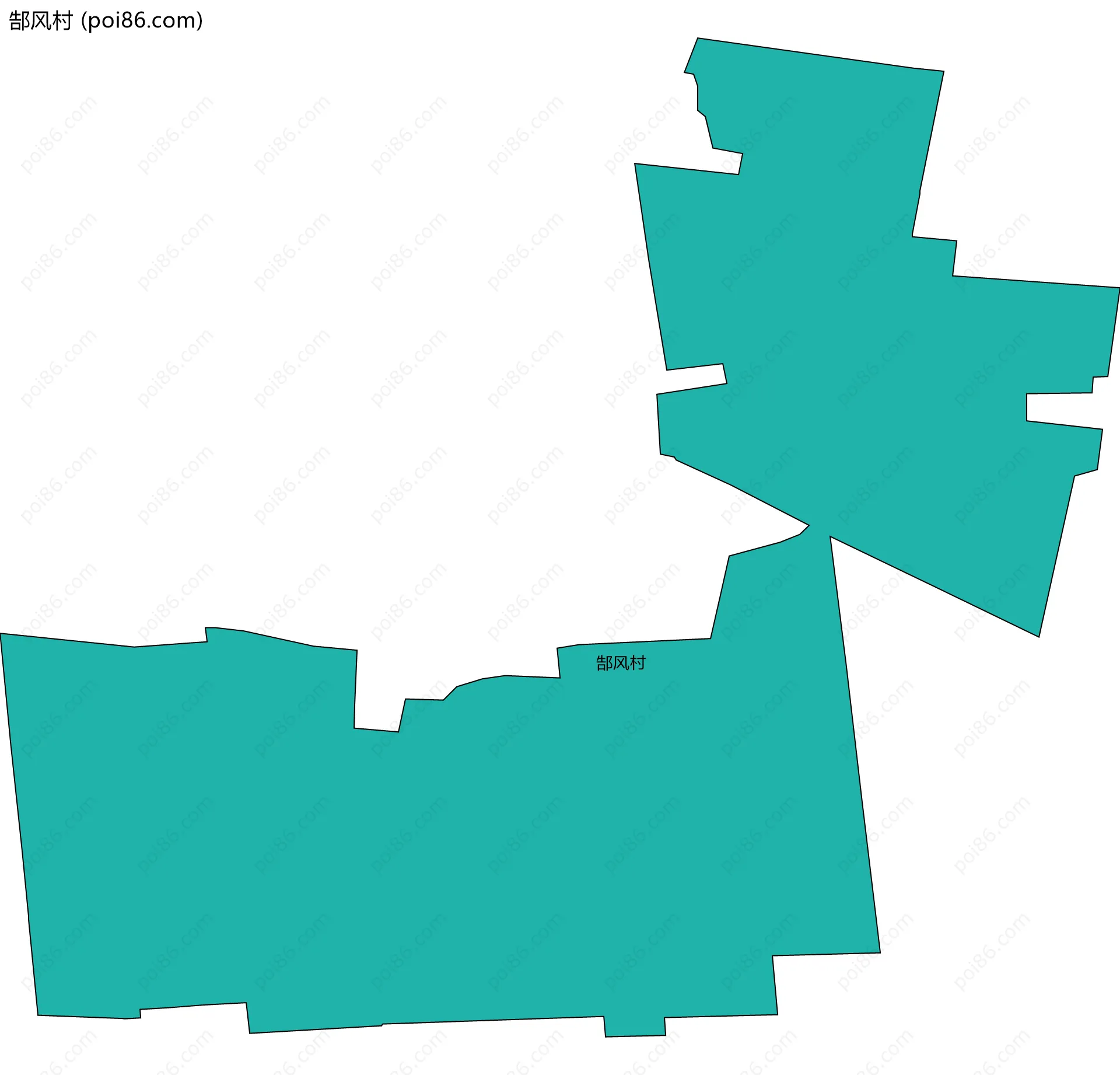 郜风村边界地图