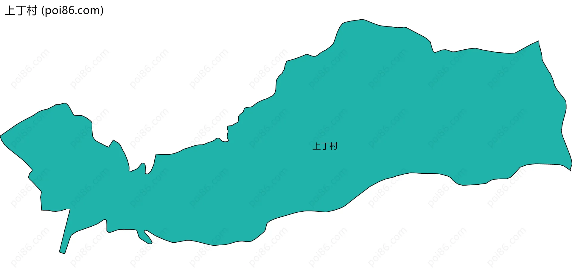 上丁村边界地图