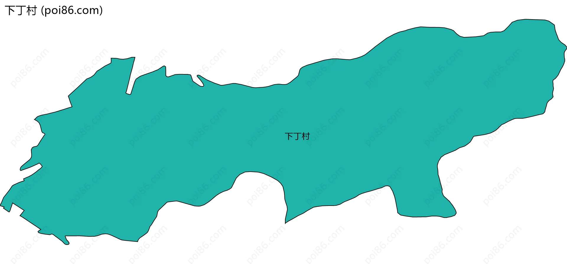 下丁村边界地图