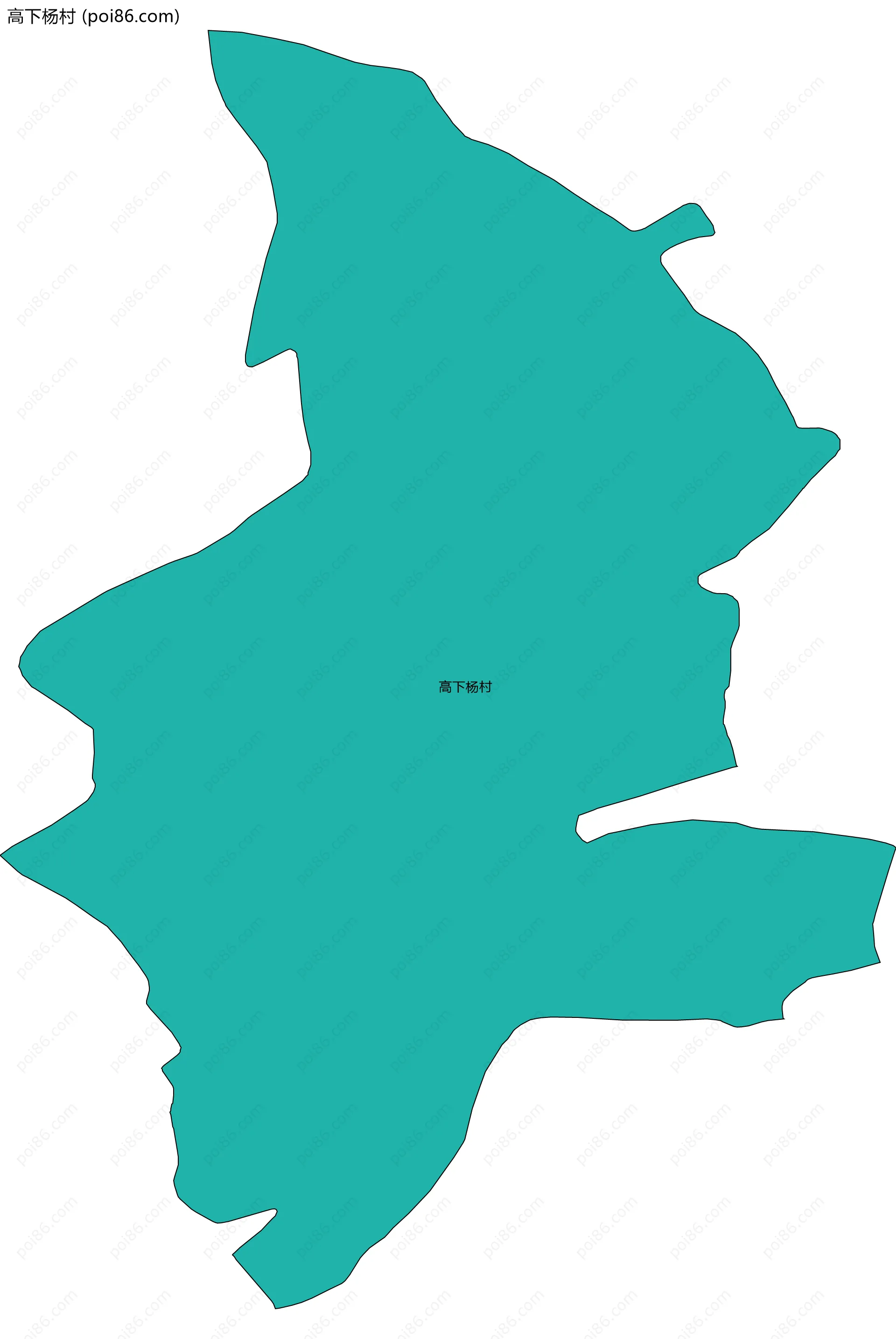 高下杨村边界地图