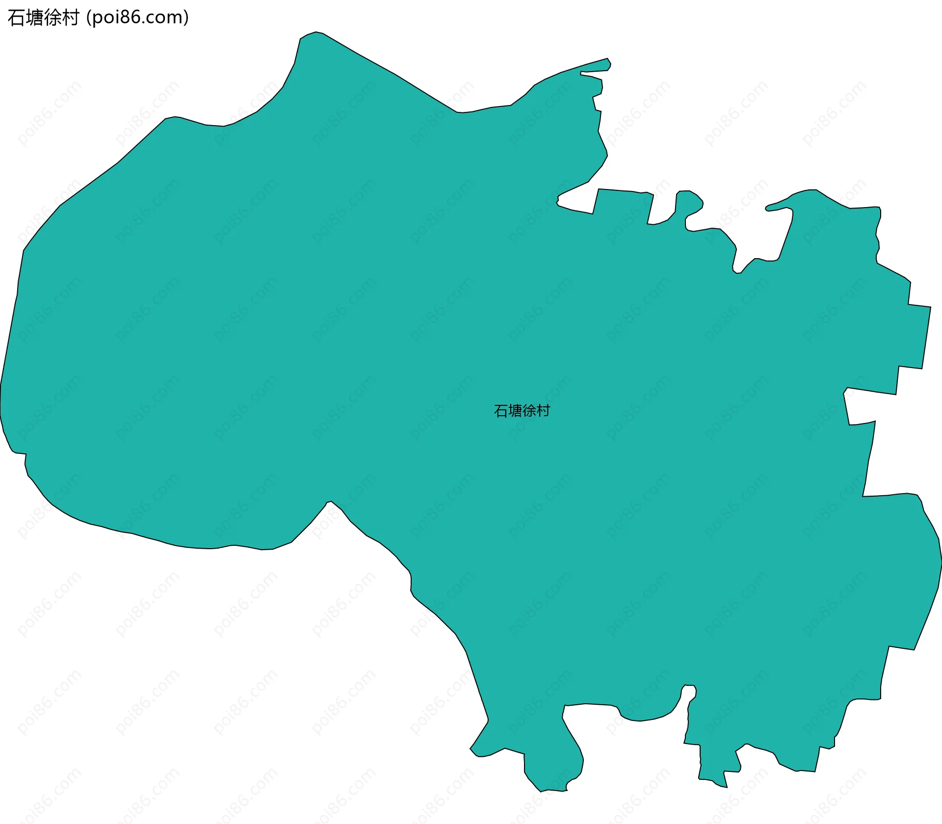 石塘徐村边界地图