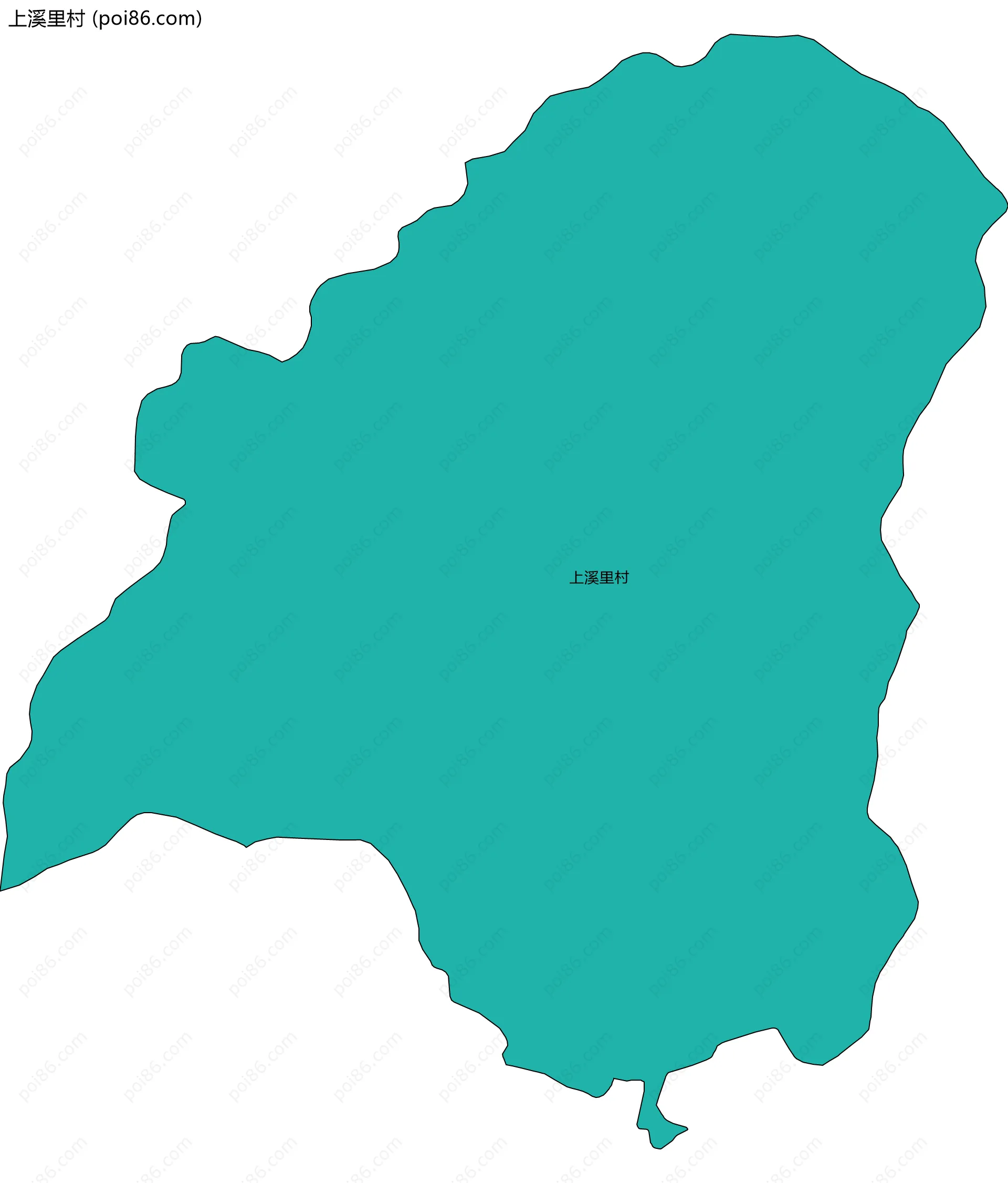 上溪里村边界地图