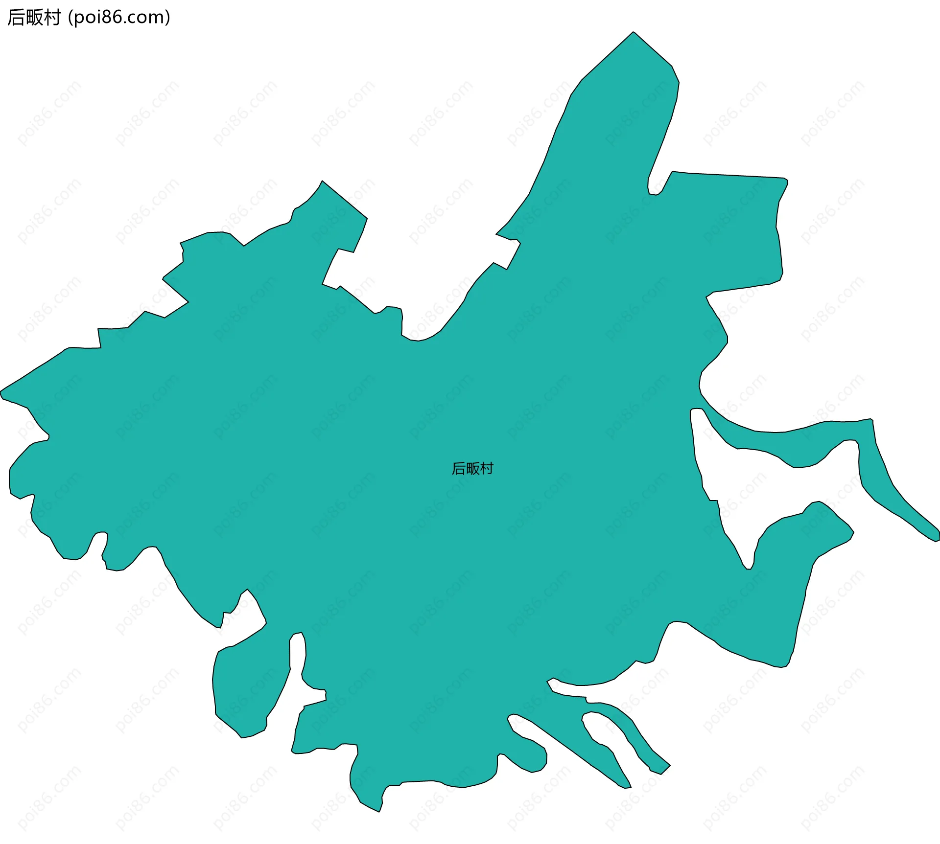 后畈村边界地图