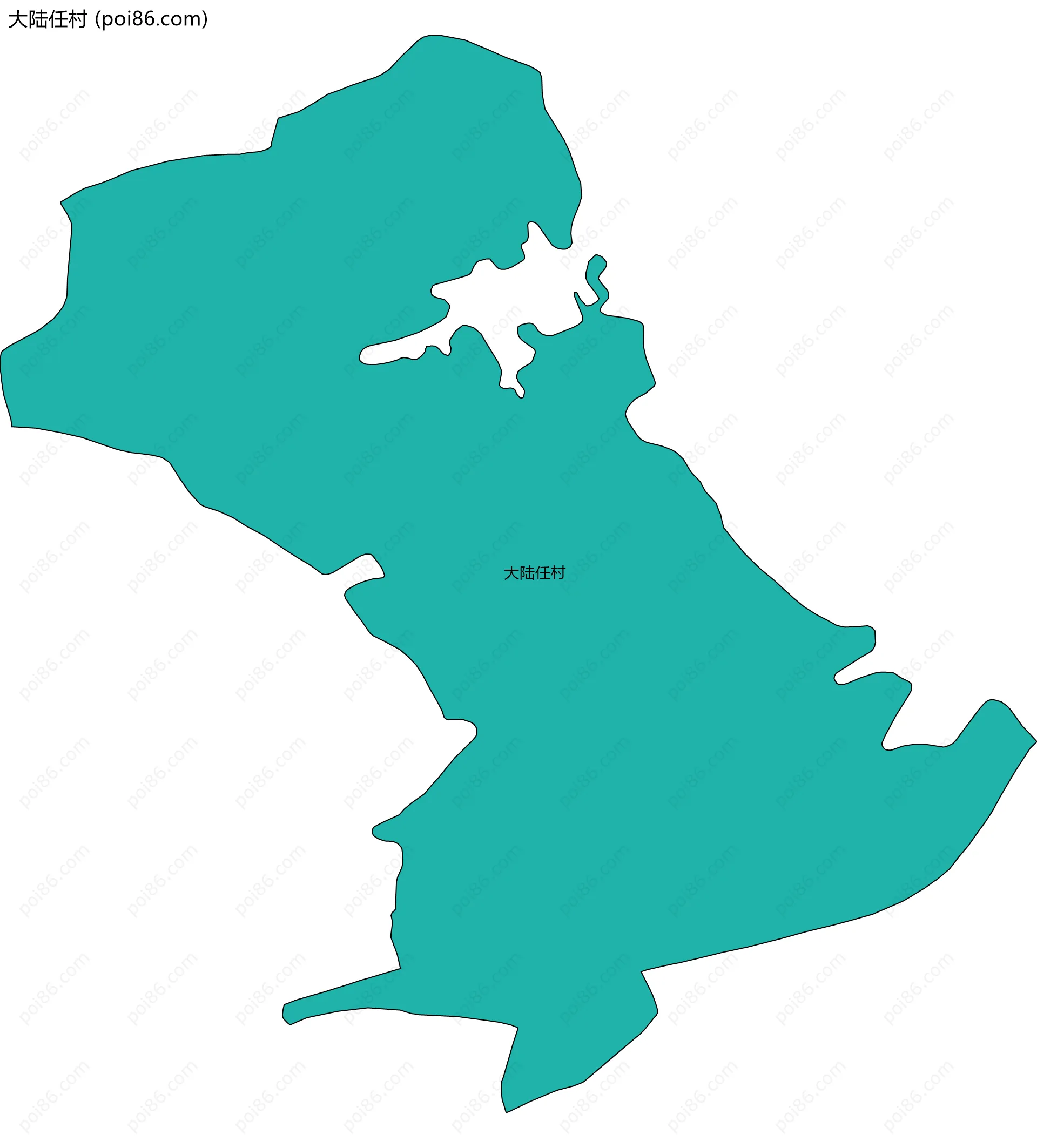 大陆任村边界地图