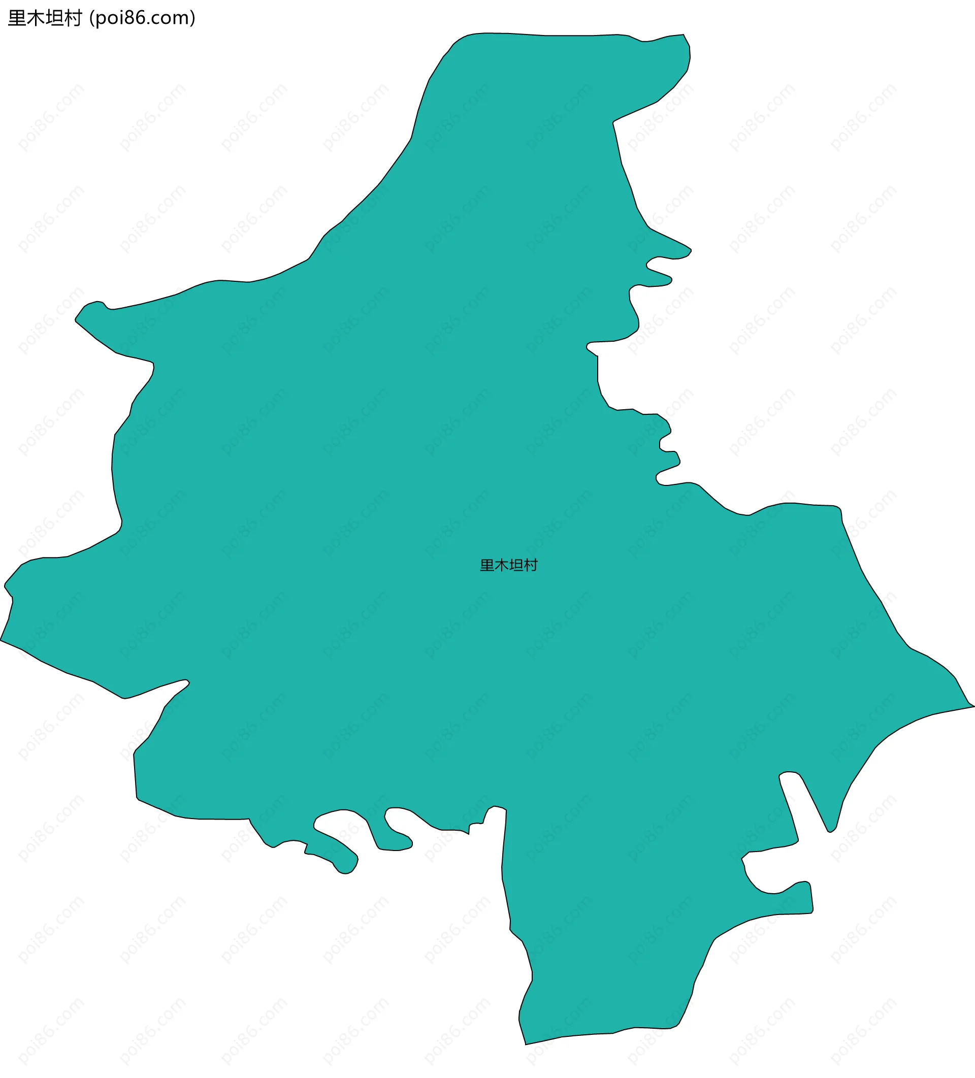 里木坦村边界地图