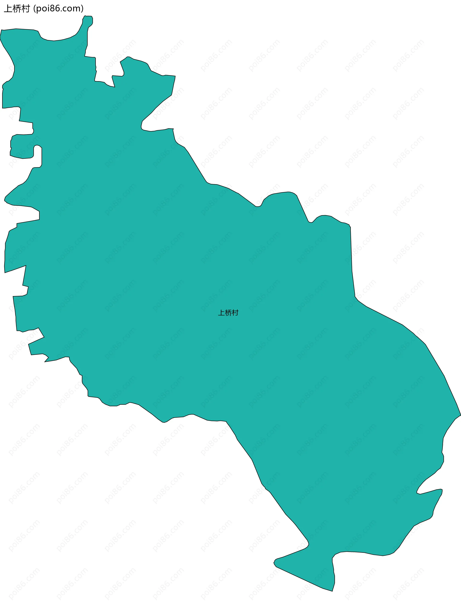 上桥村边界地图