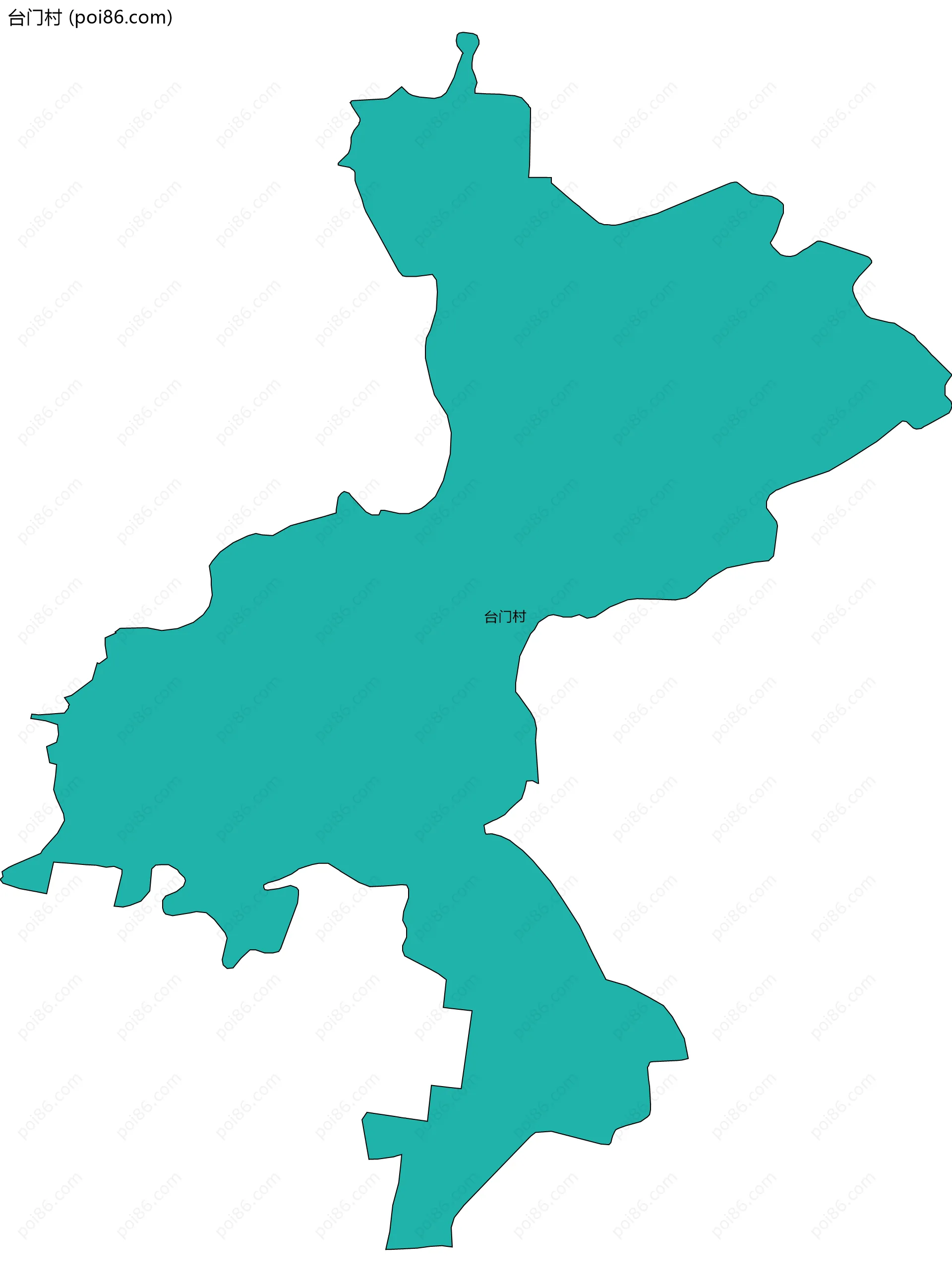 台门村边界地图