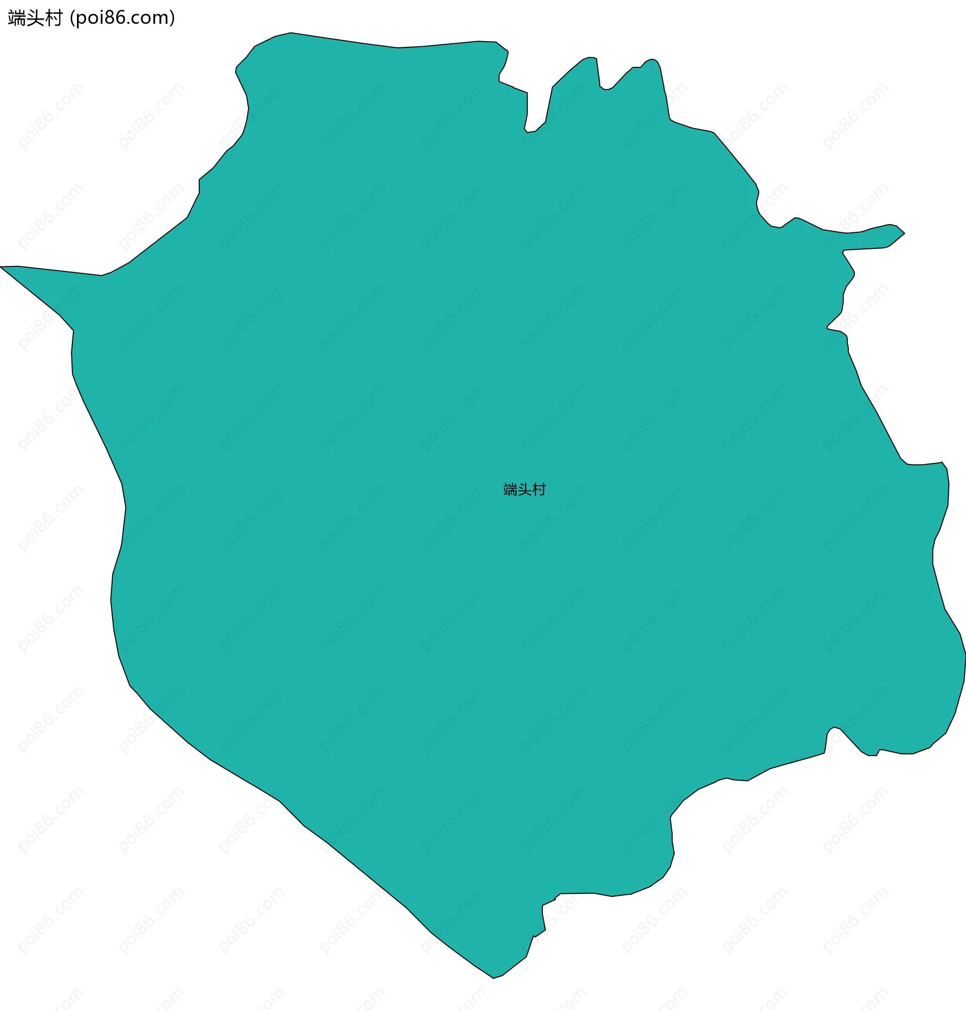 端头村边界地图