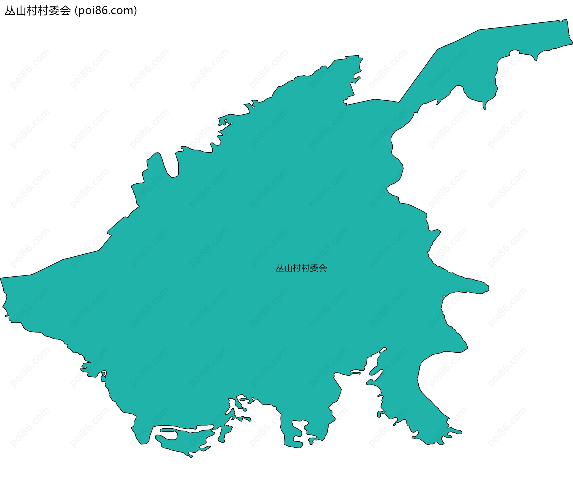 丛山村村委会边界地图