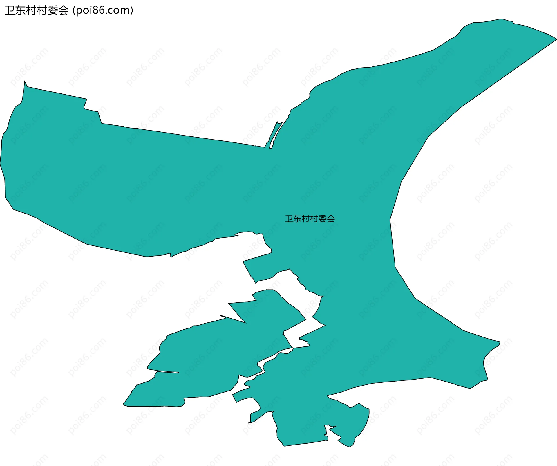卫东村村委会边界地图