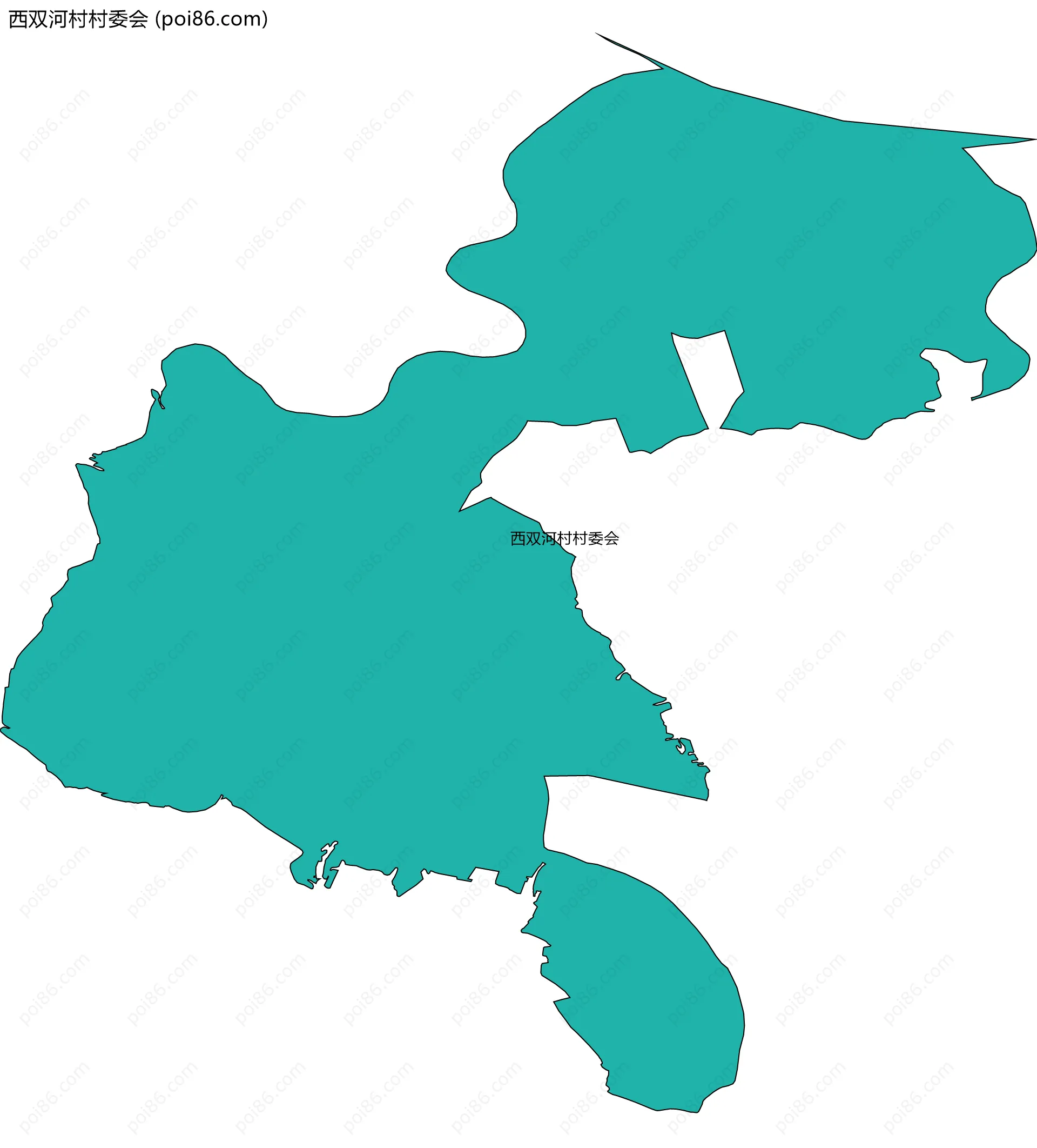 西双河村村委会边界地图