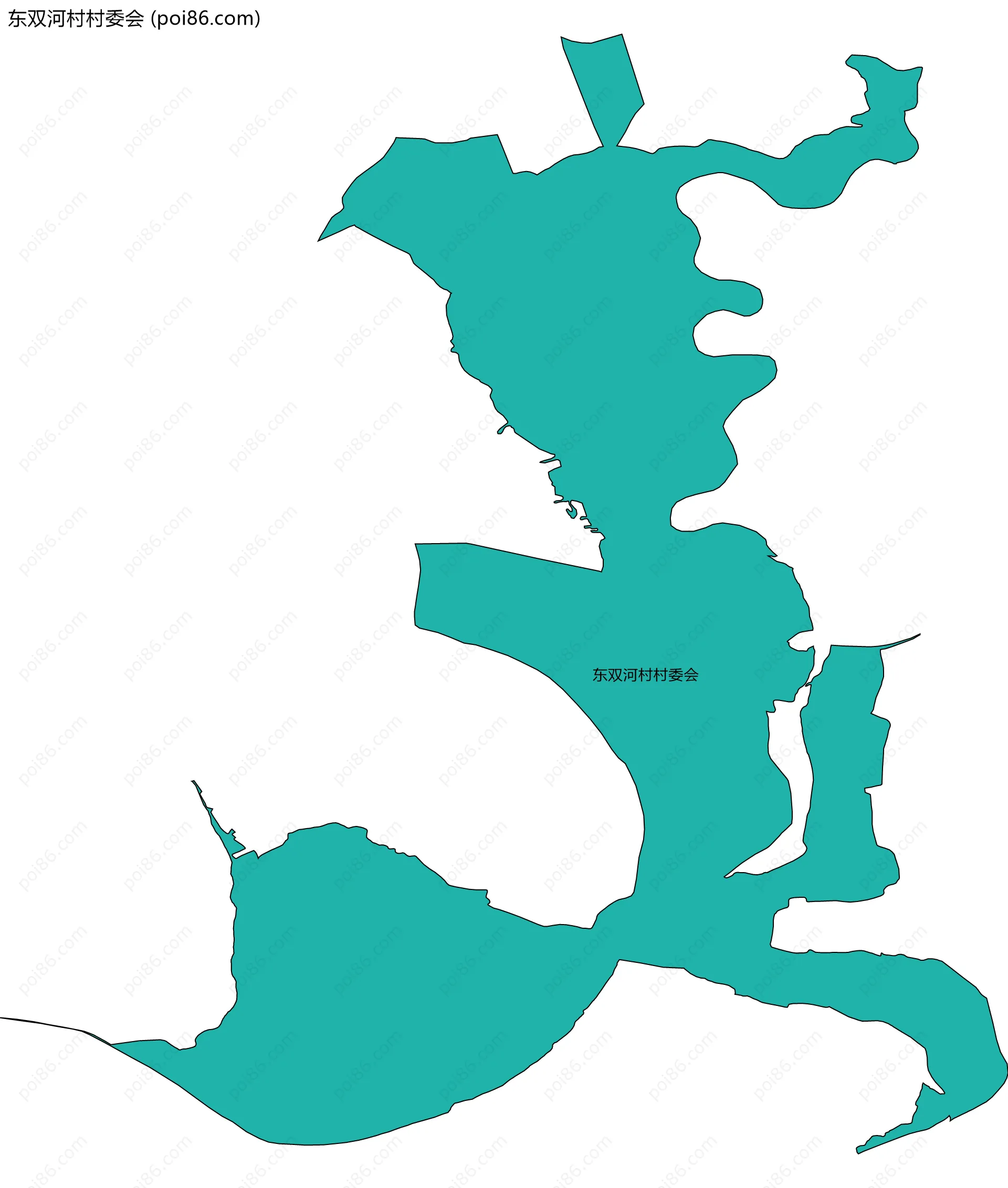东双河村村委会边界地图