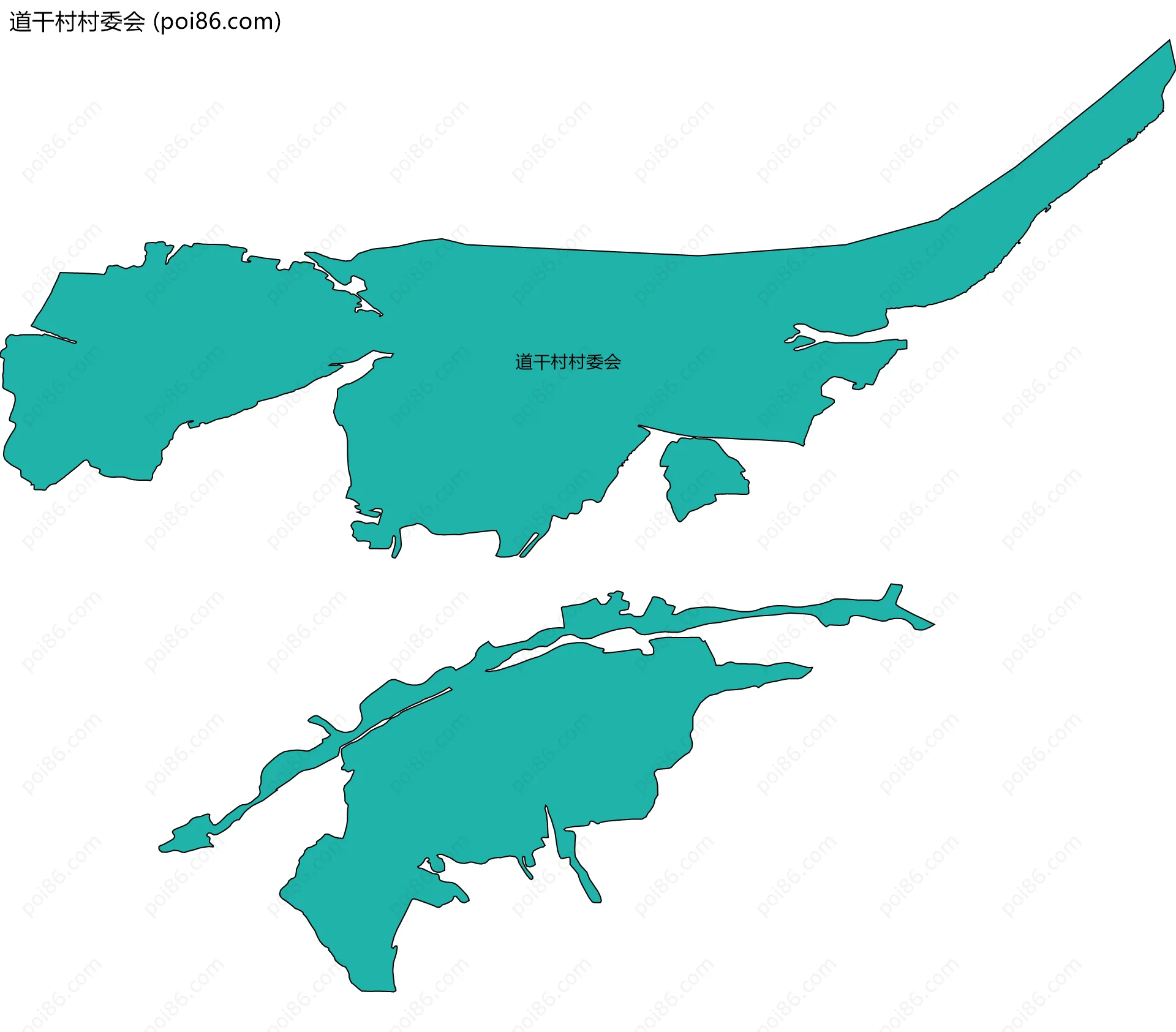 道干村村委会边界地图
