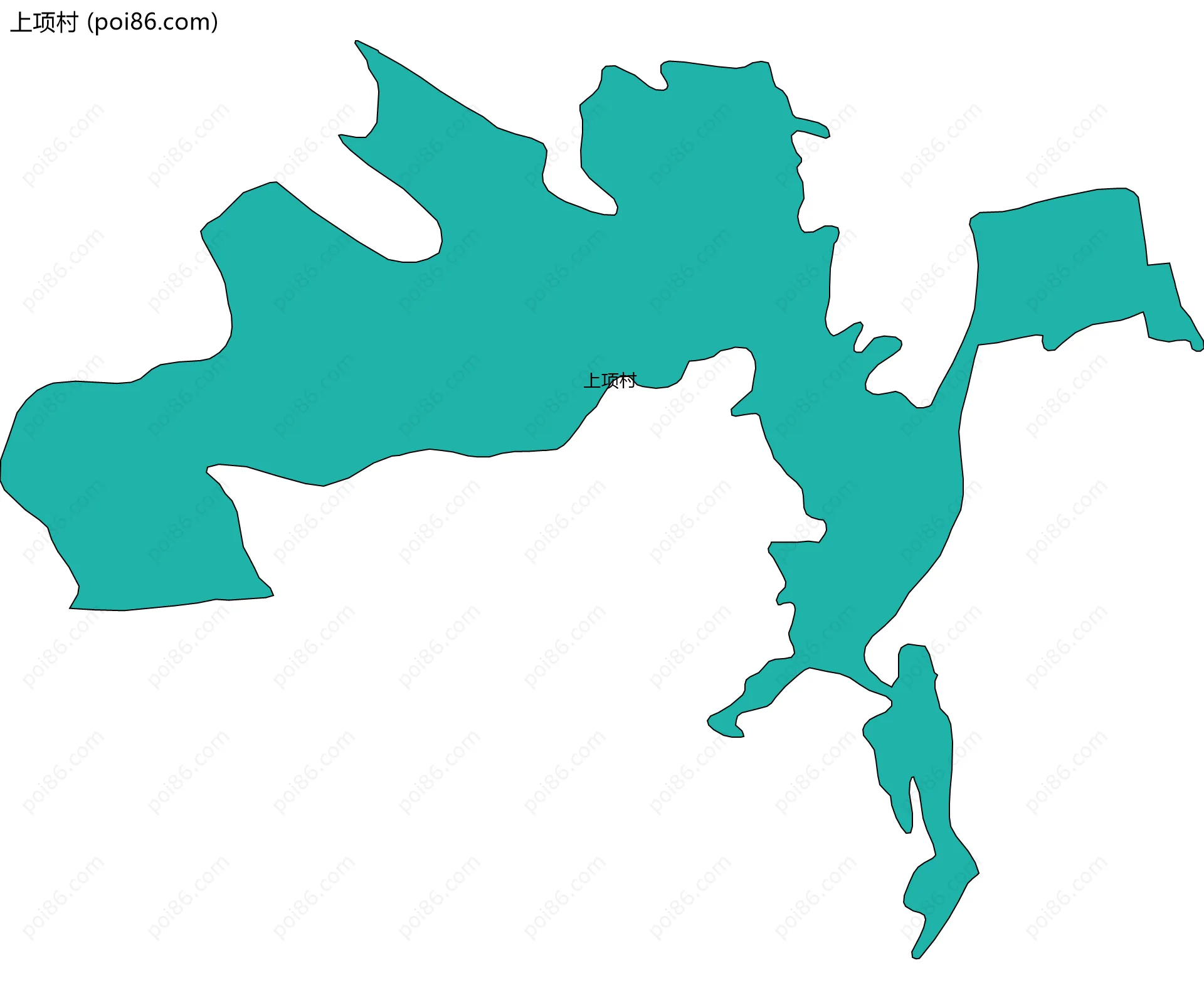 上项村边界地图