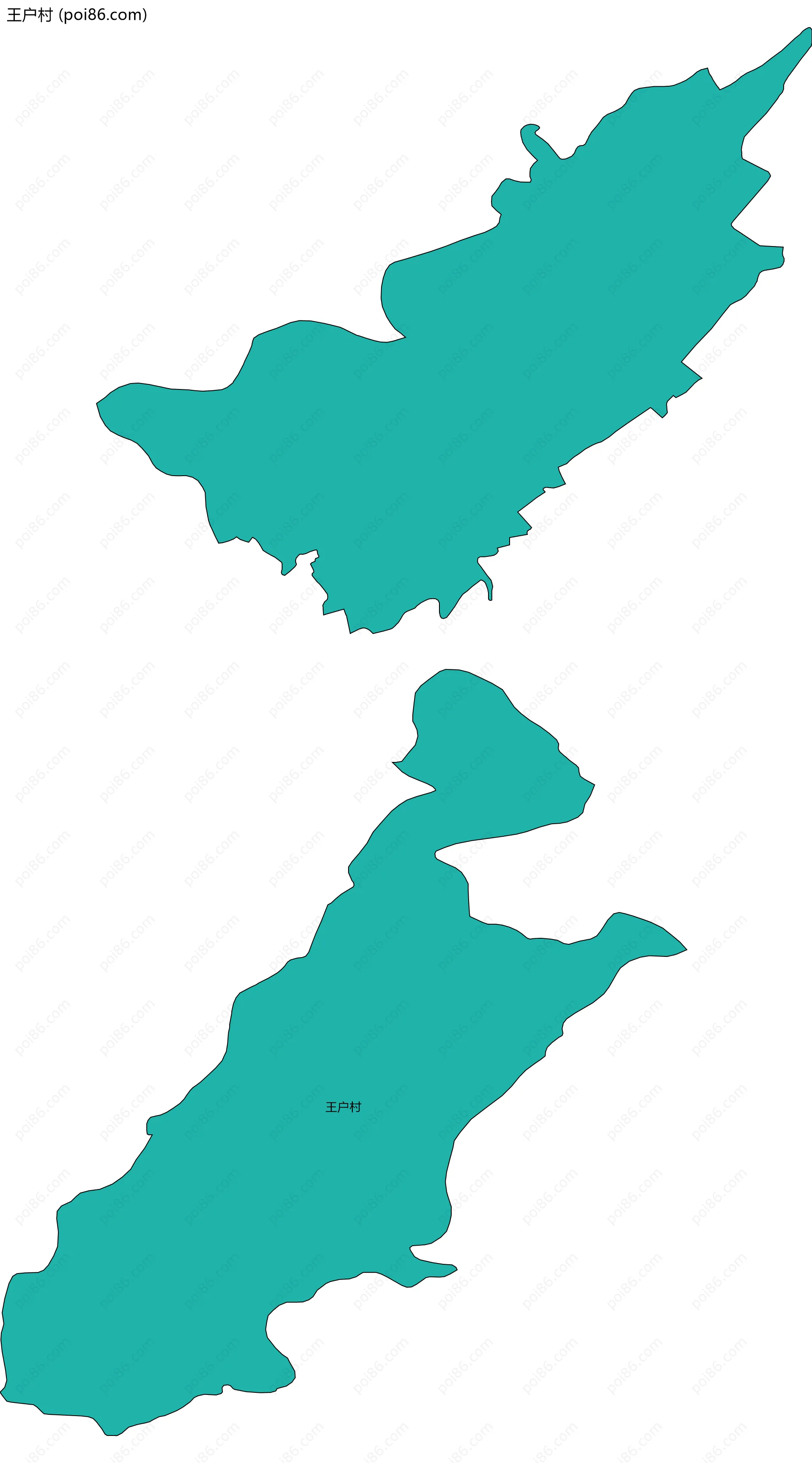 王户村边界地图