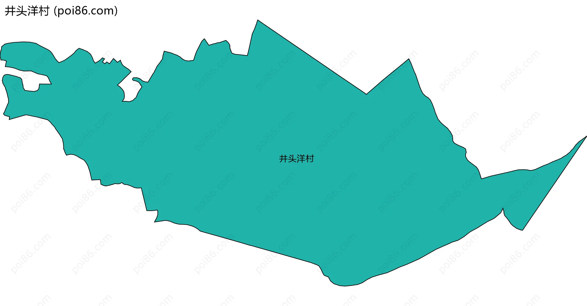 井头洋村边界地图