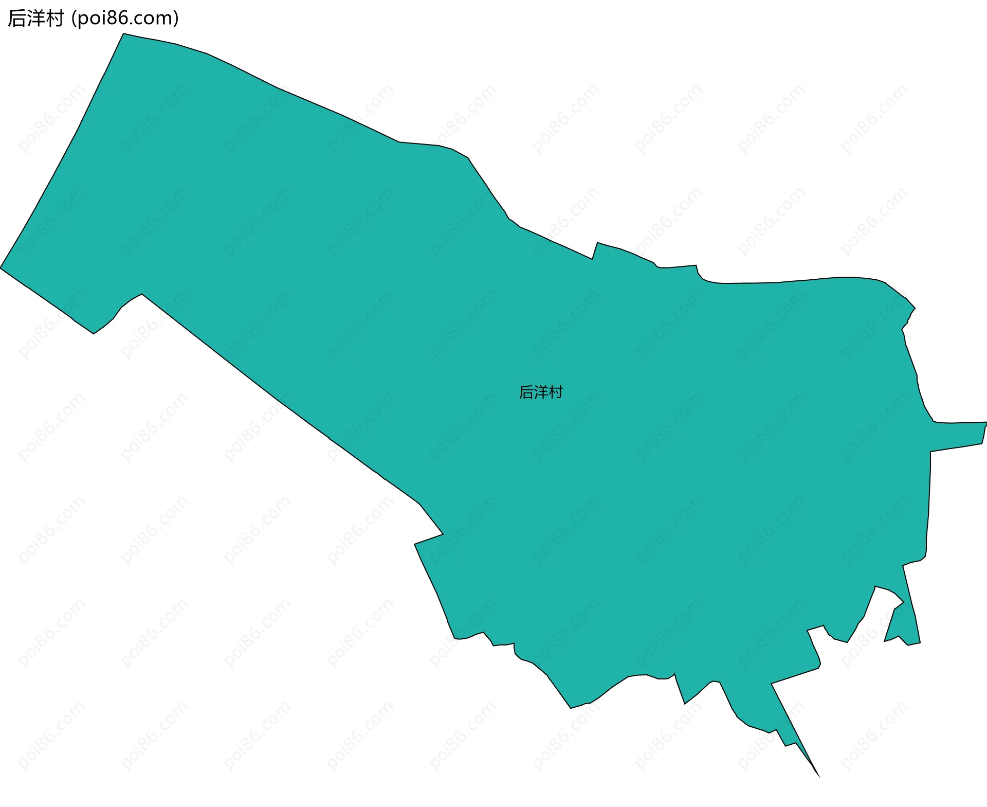 后洋村边界地图