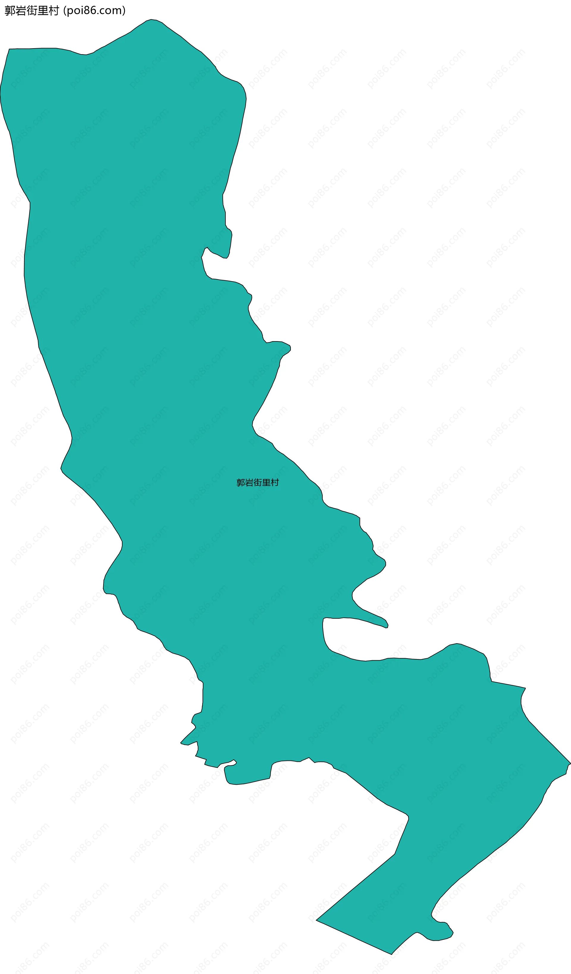 郭岩街里村边界地图