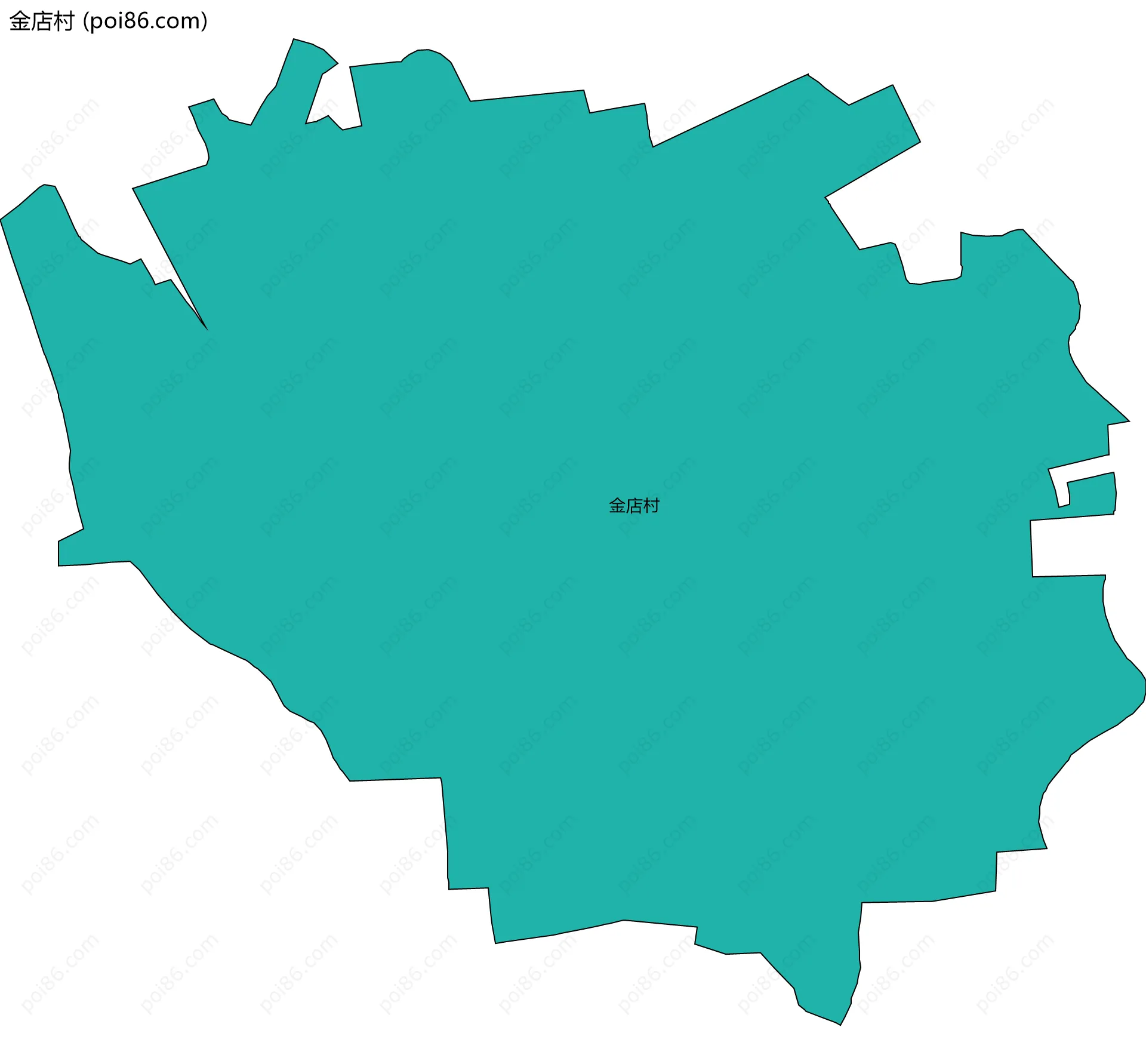 金店村边界地图