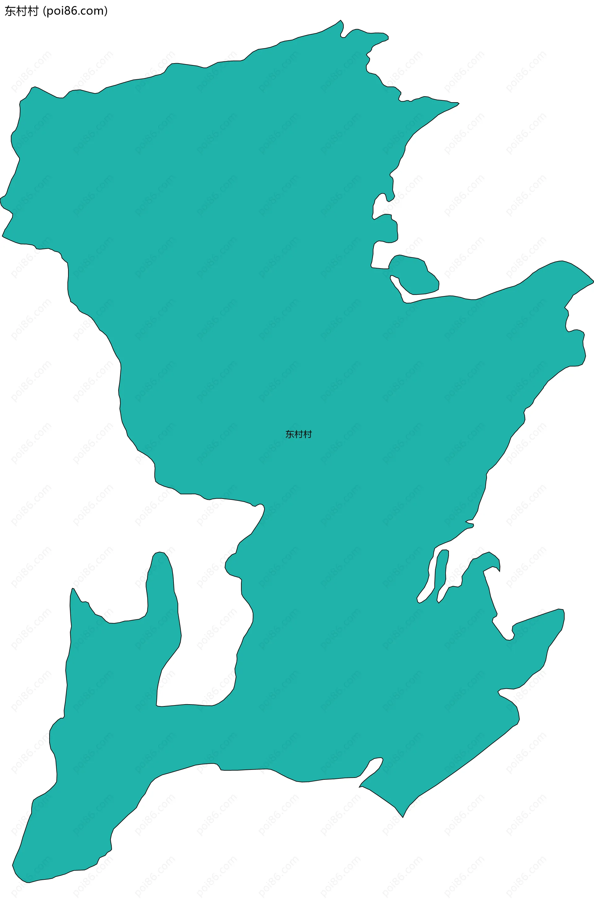 东村村边界地图