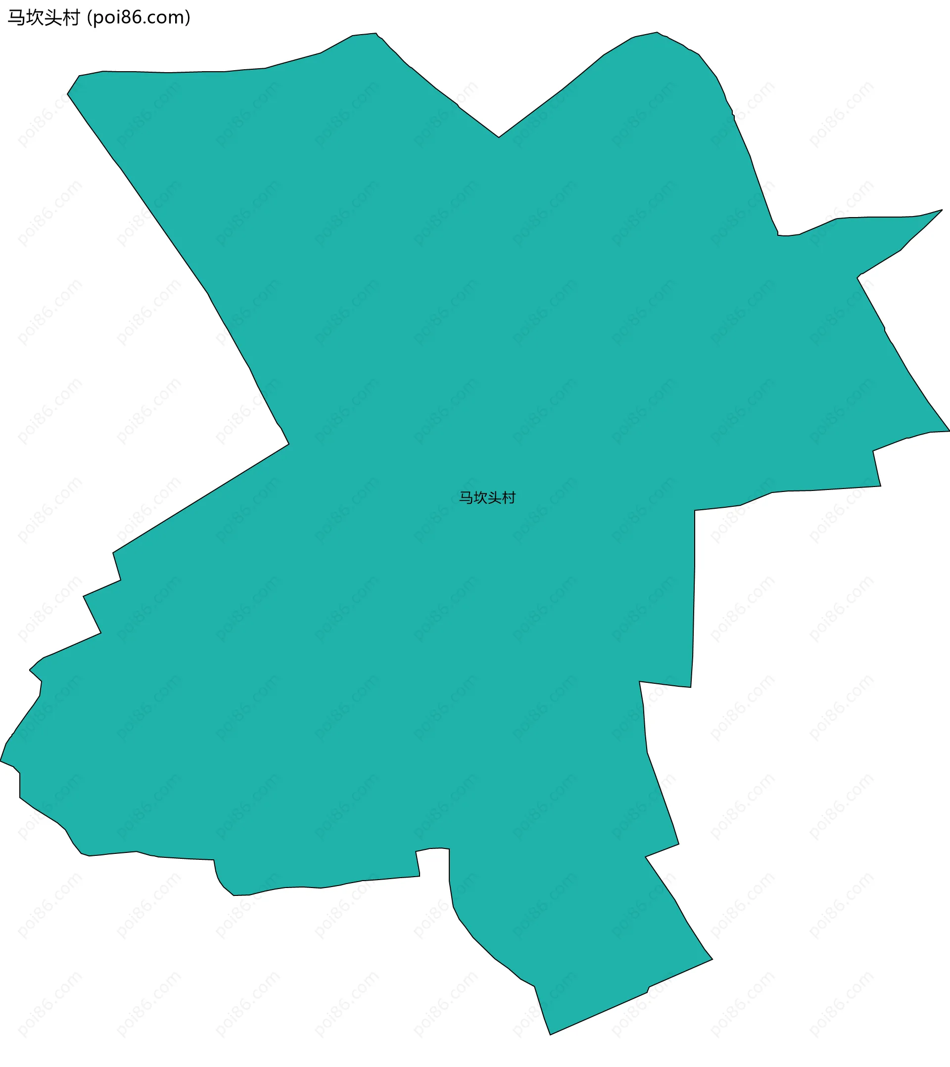 马坎头村边界地图