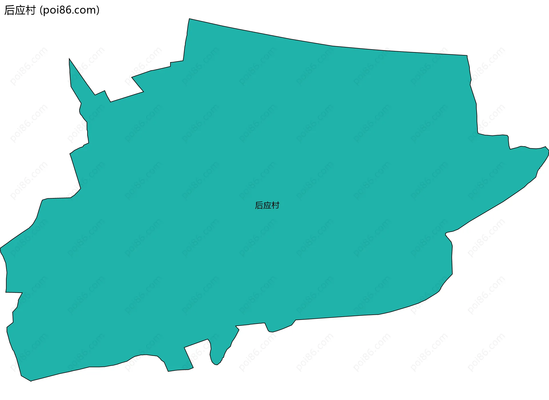 后应村边界地图
