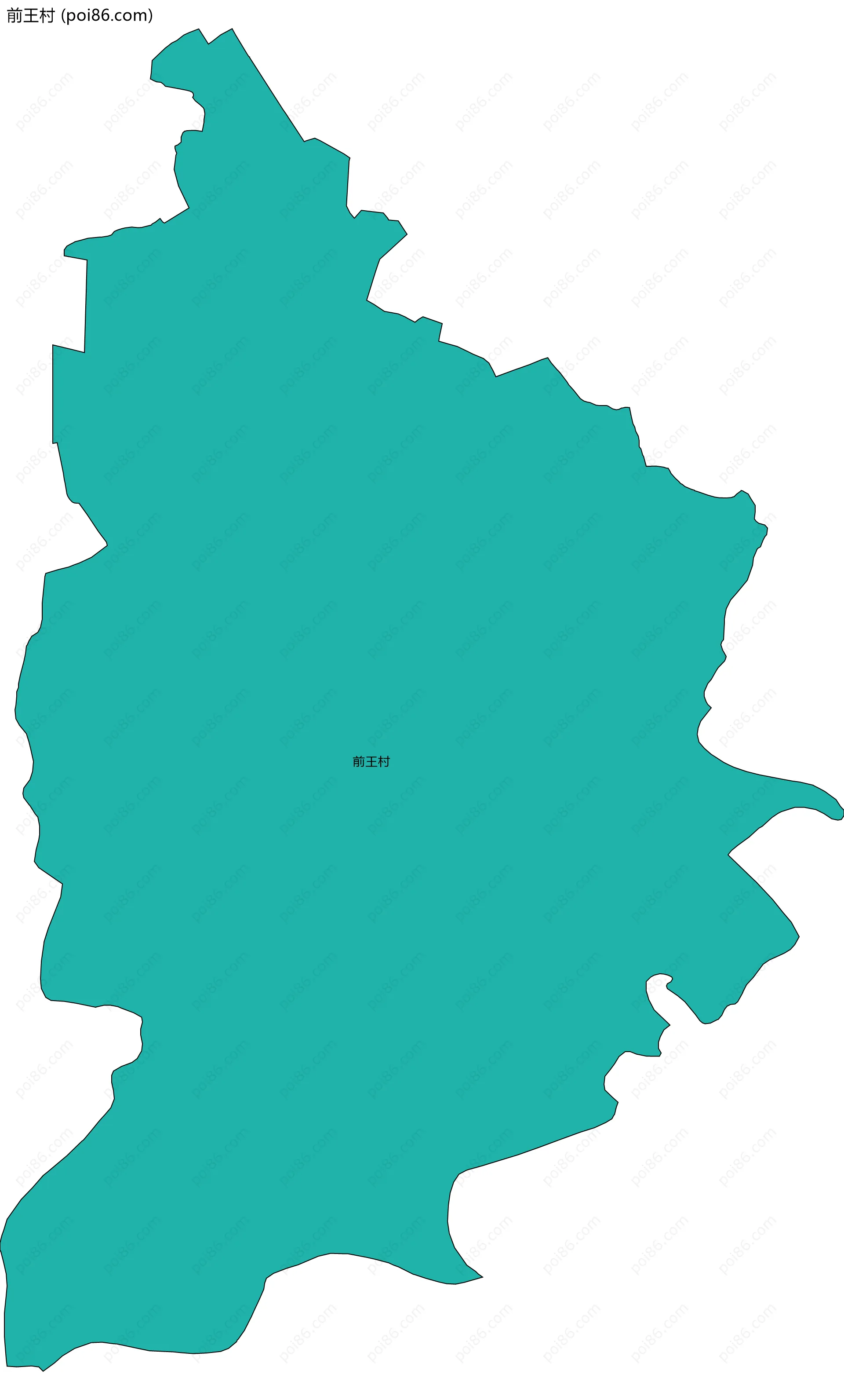 前王村边界地图