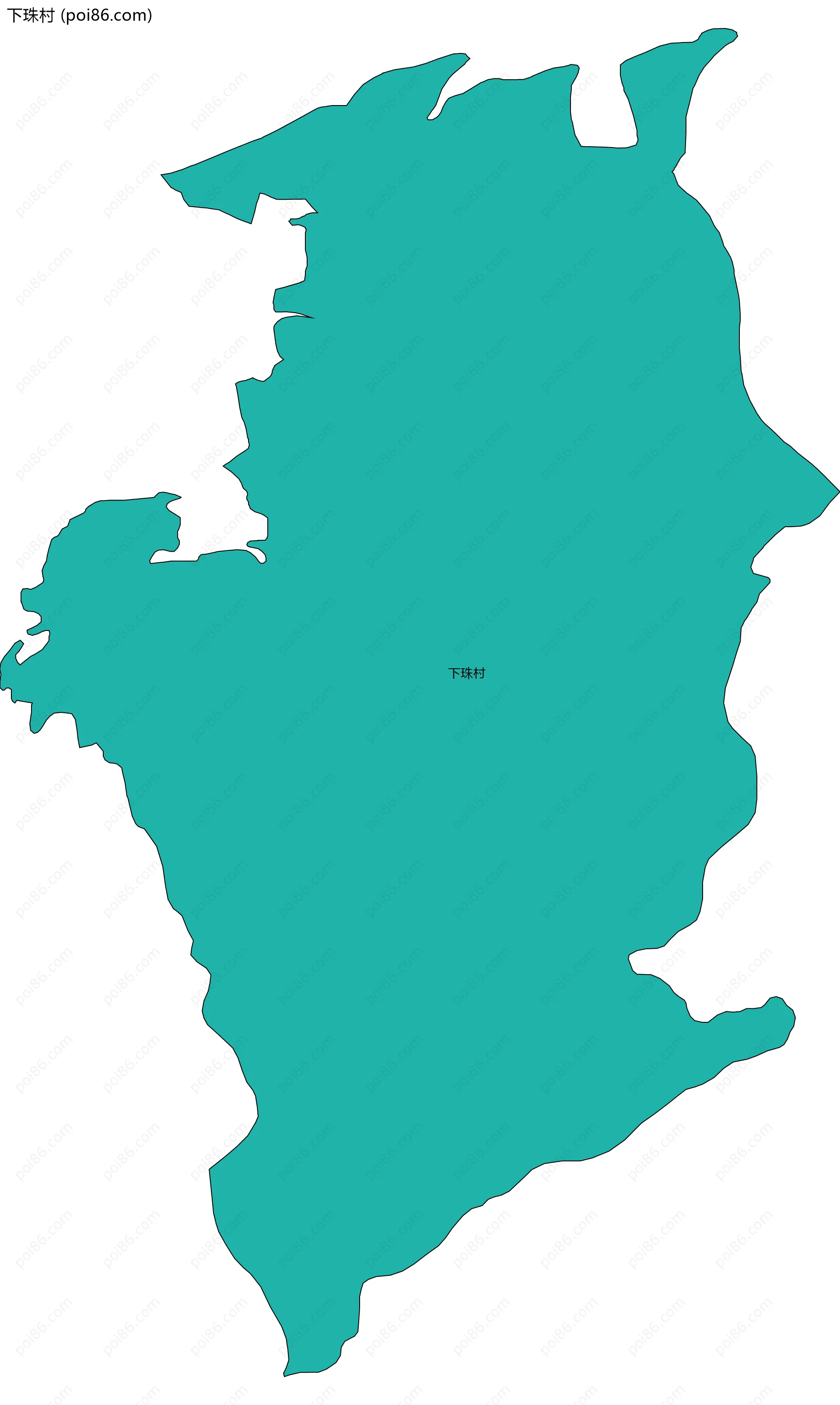 下珠村边界地图