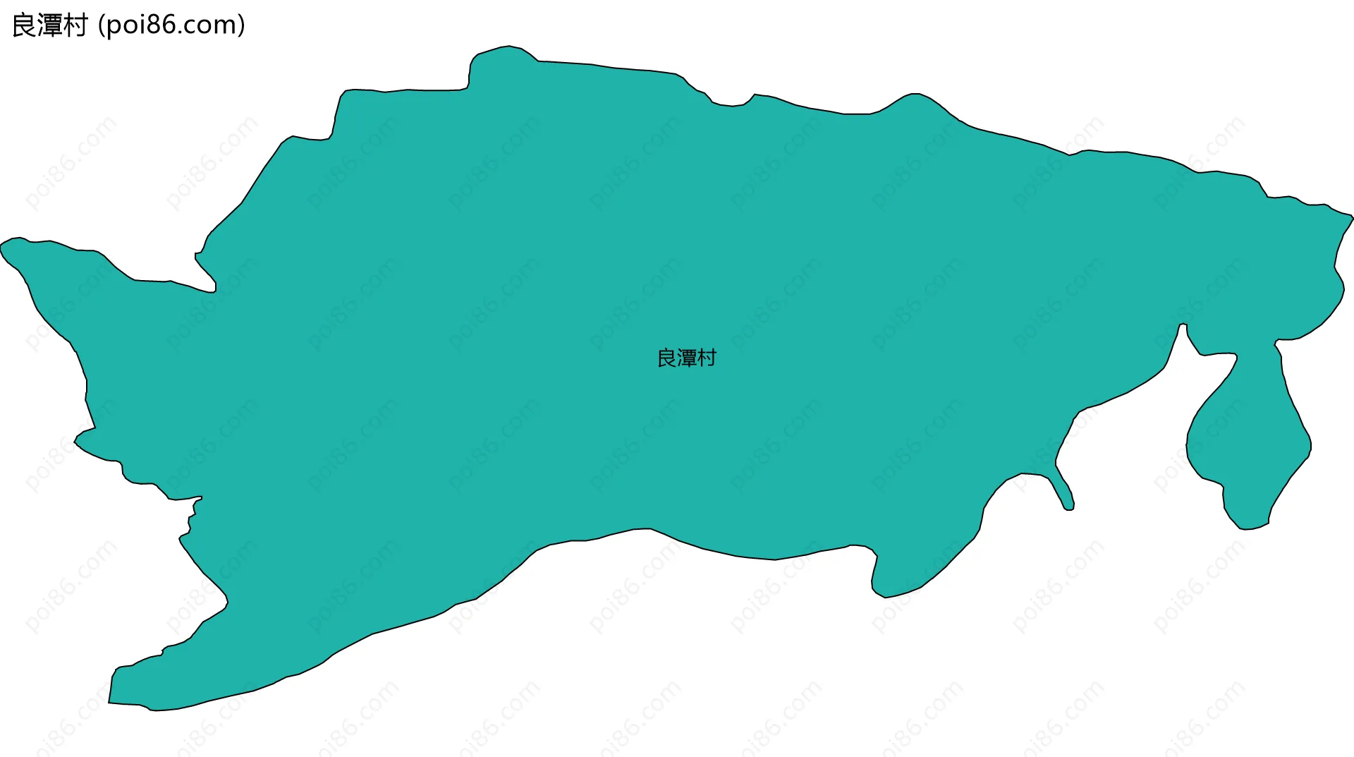 良潭村边界地图