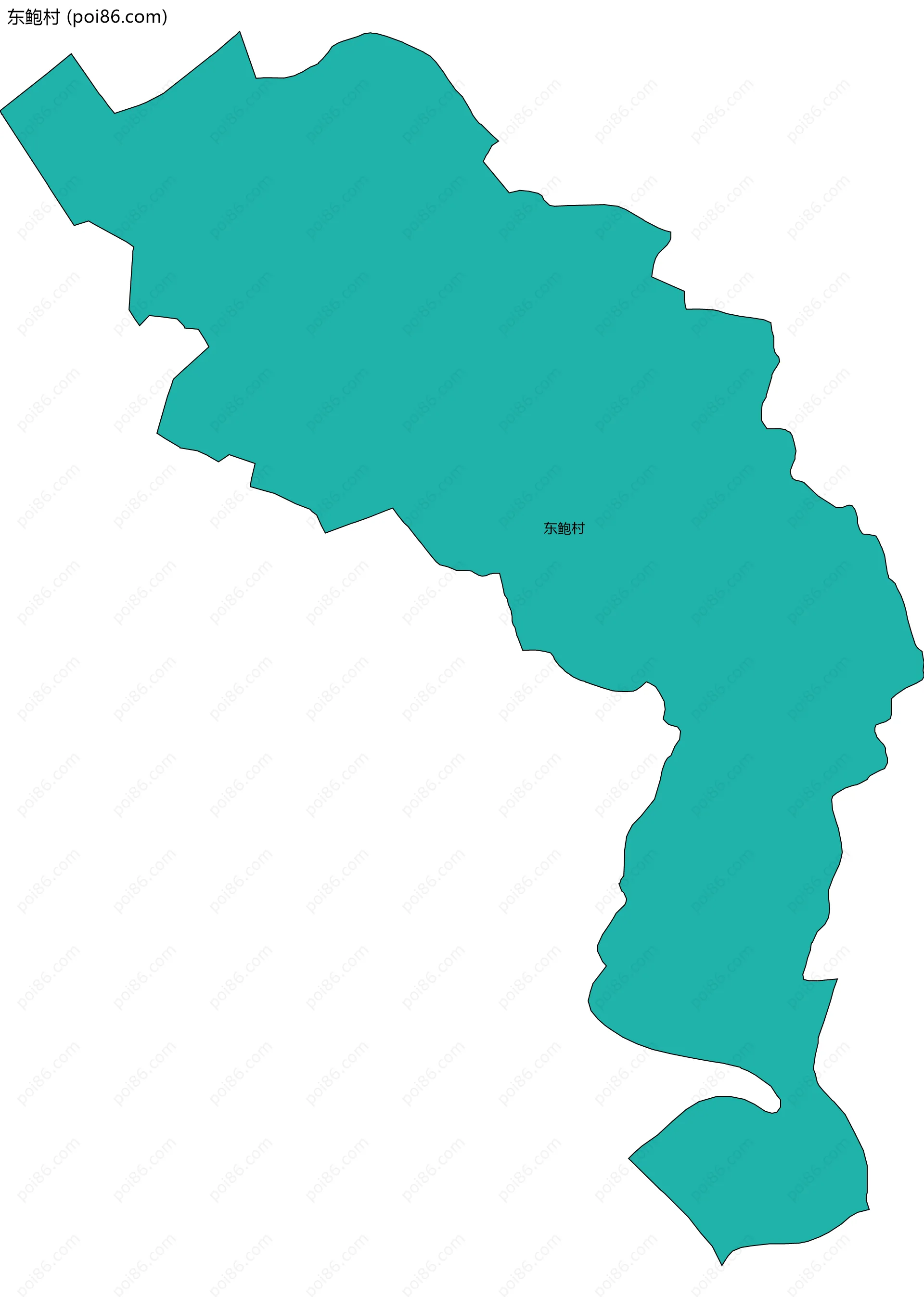 东鲍村边界地图