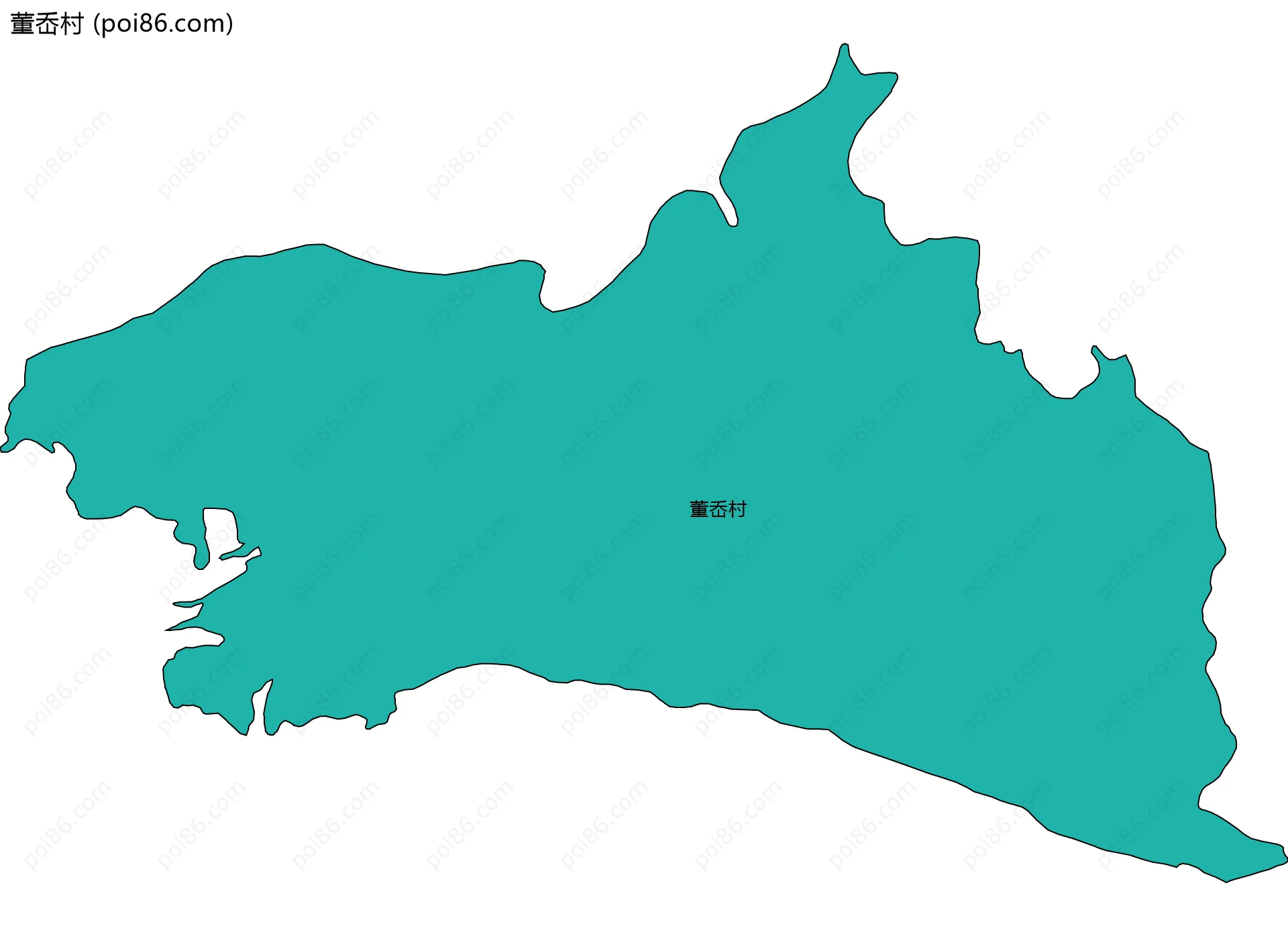 董岙村边界地图