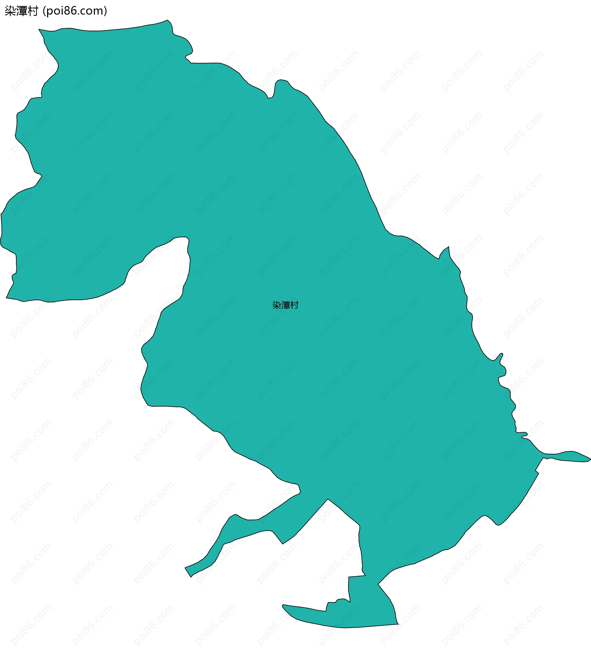 染潭村边界地图