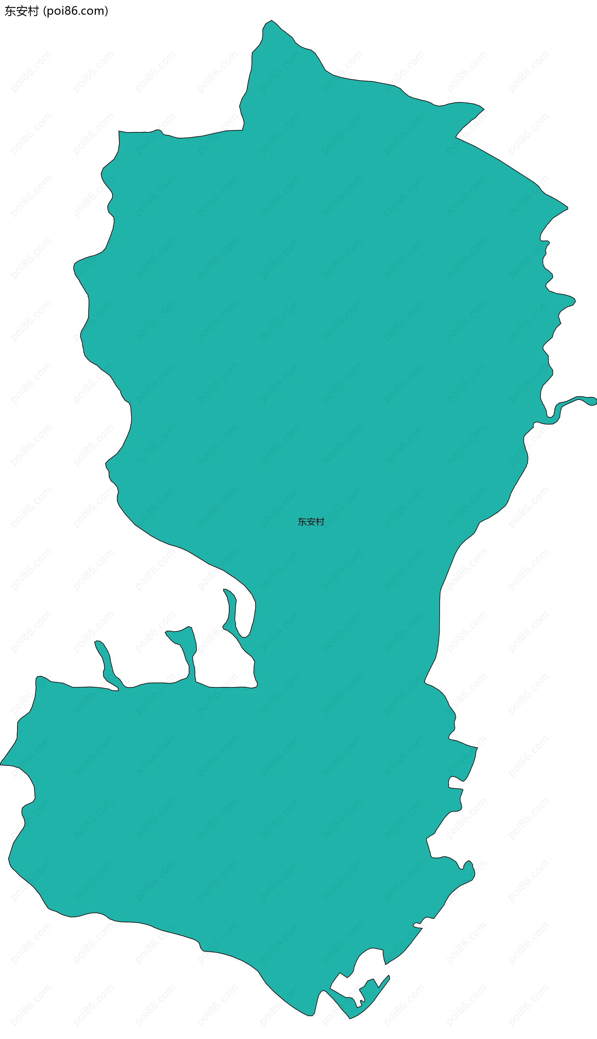 东安村边界地图