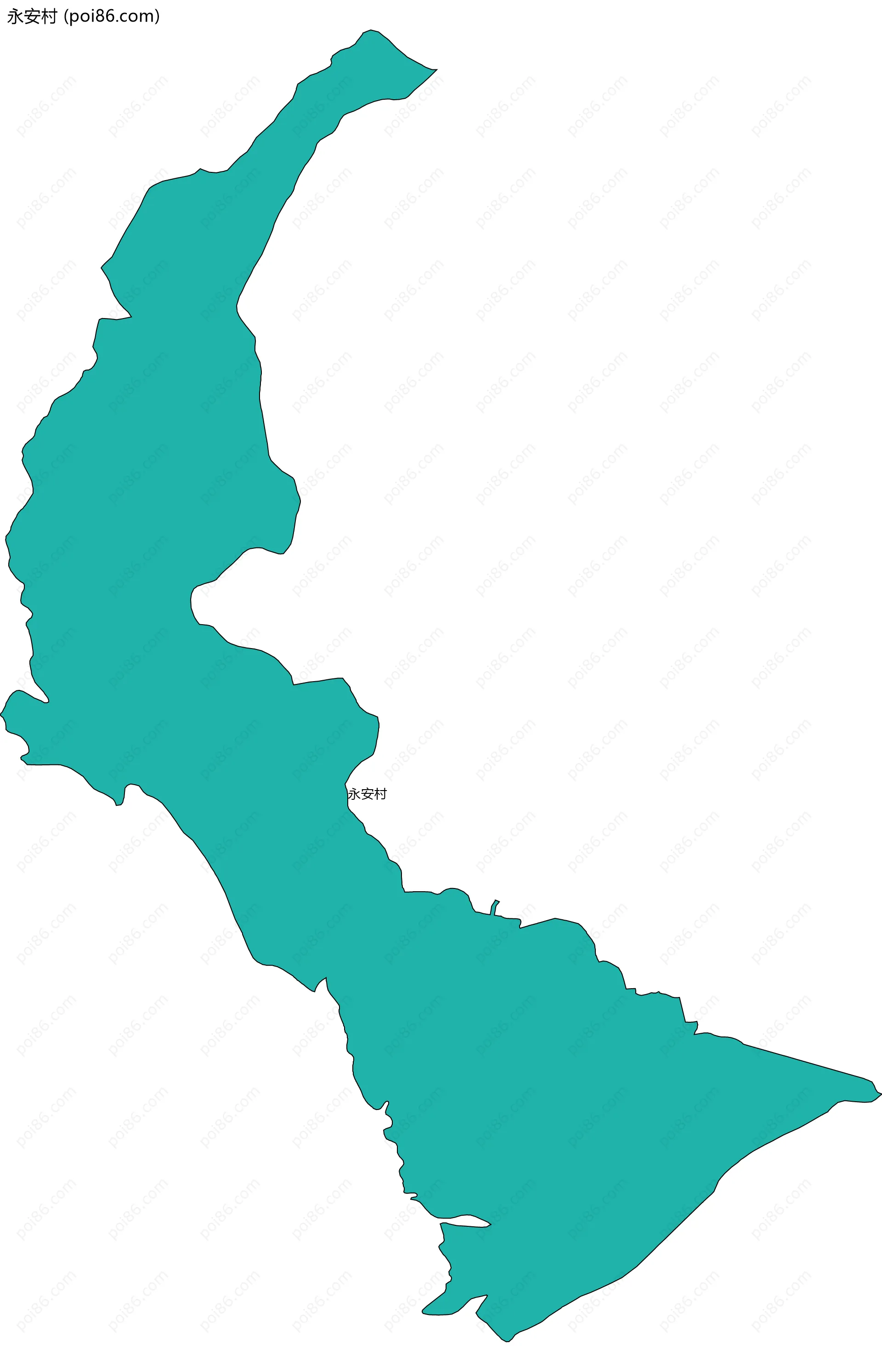 永安村边界地图