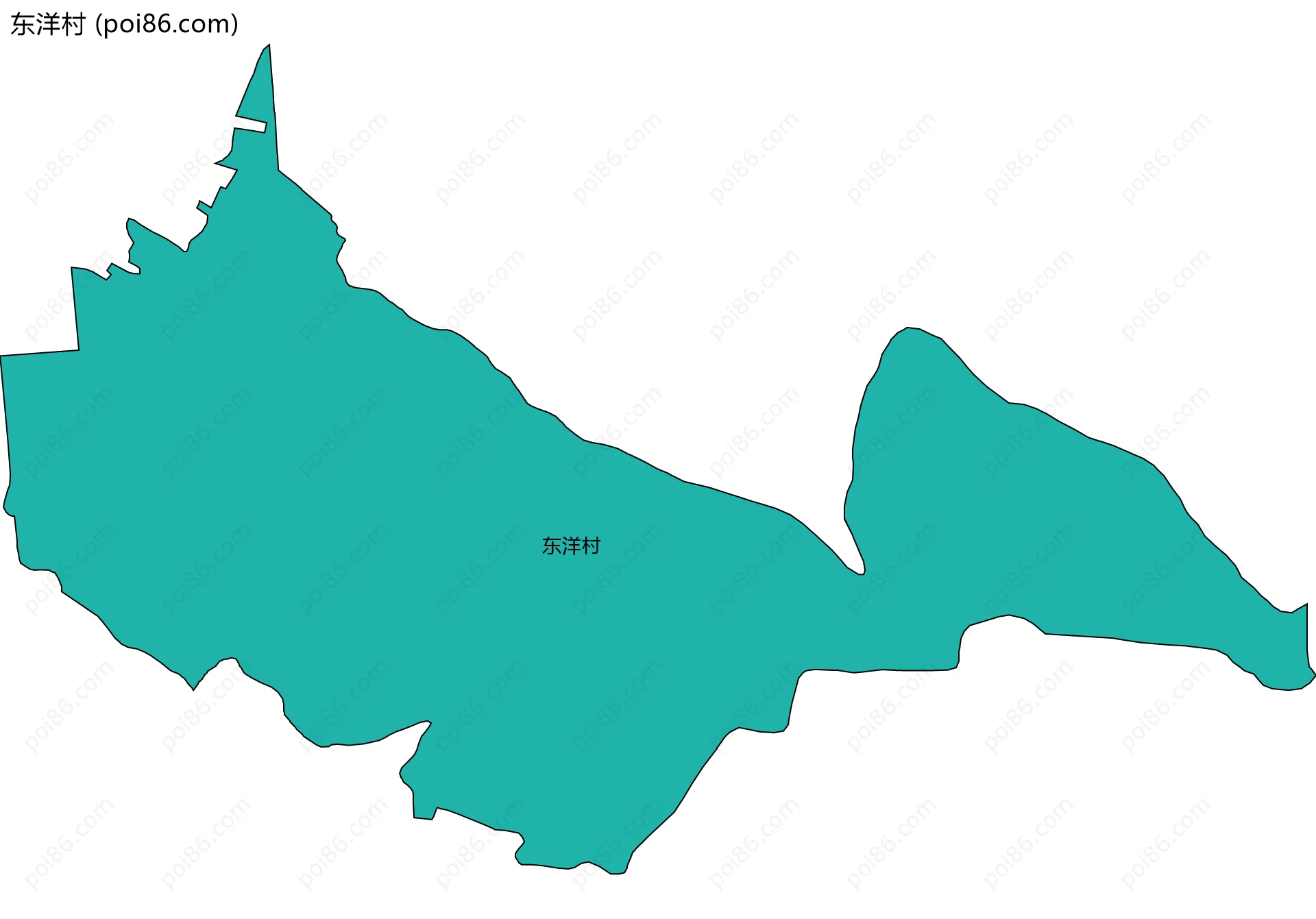 东洋村边界地图