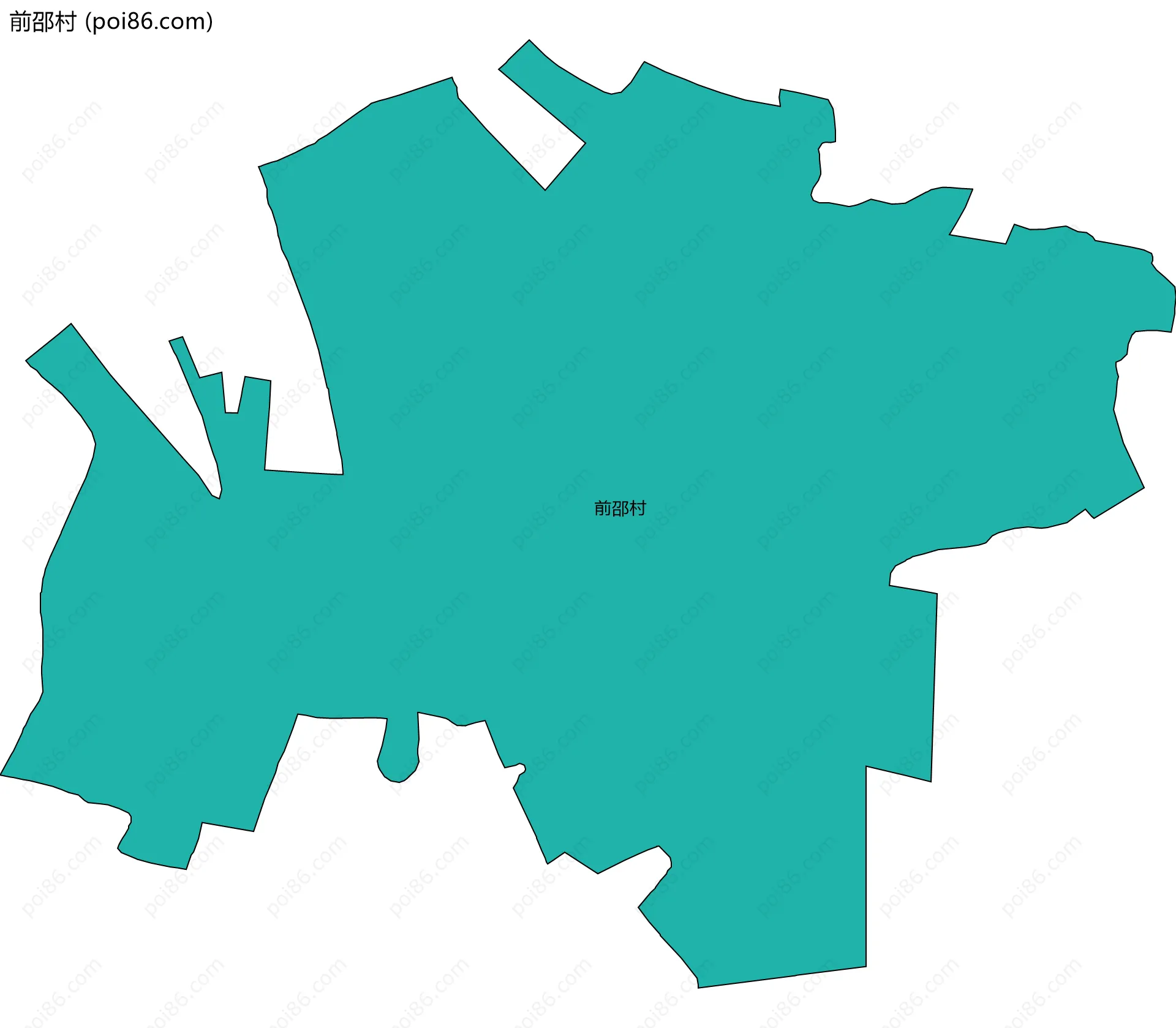 前邵村边界地图