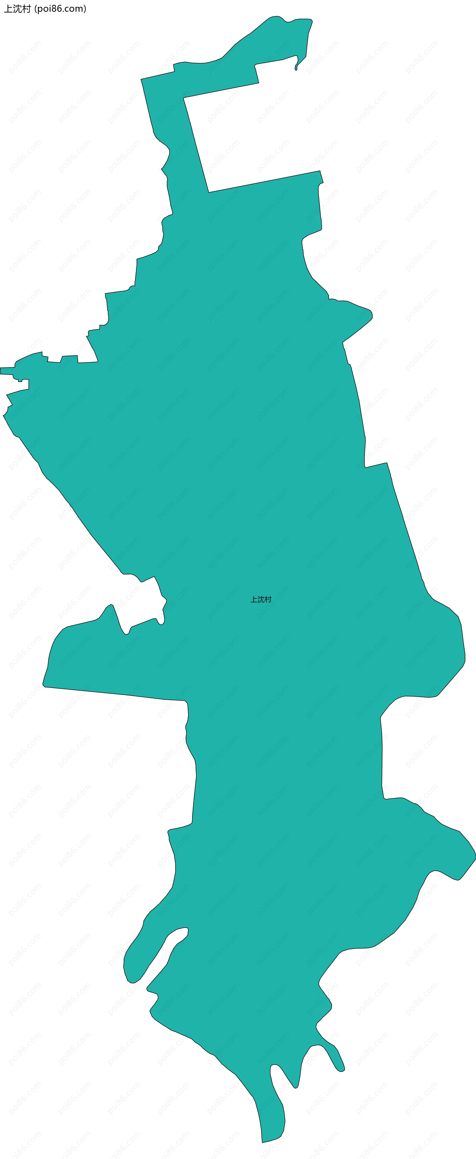 上沈村边界地图