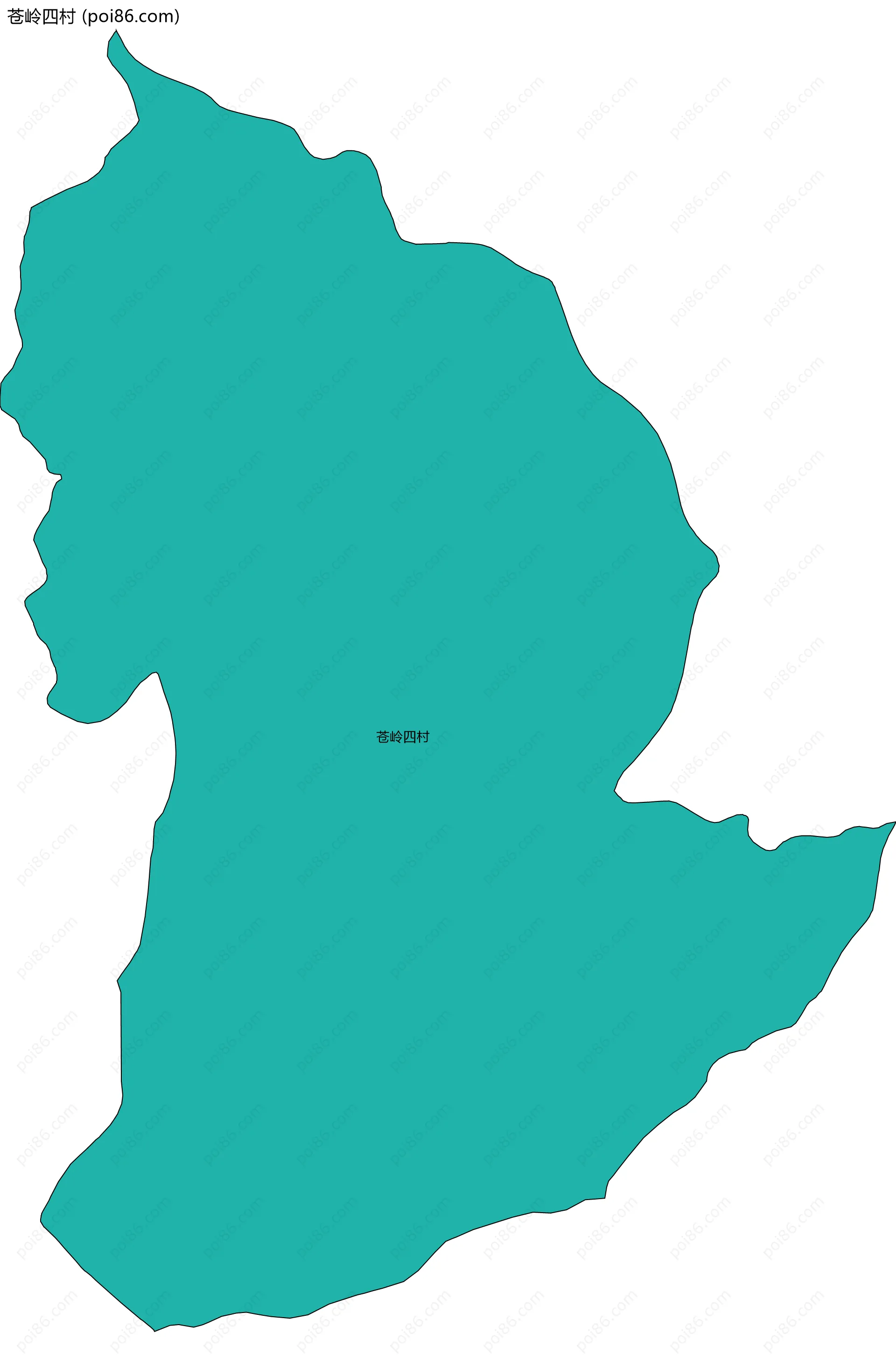 苍岭四村边界地图