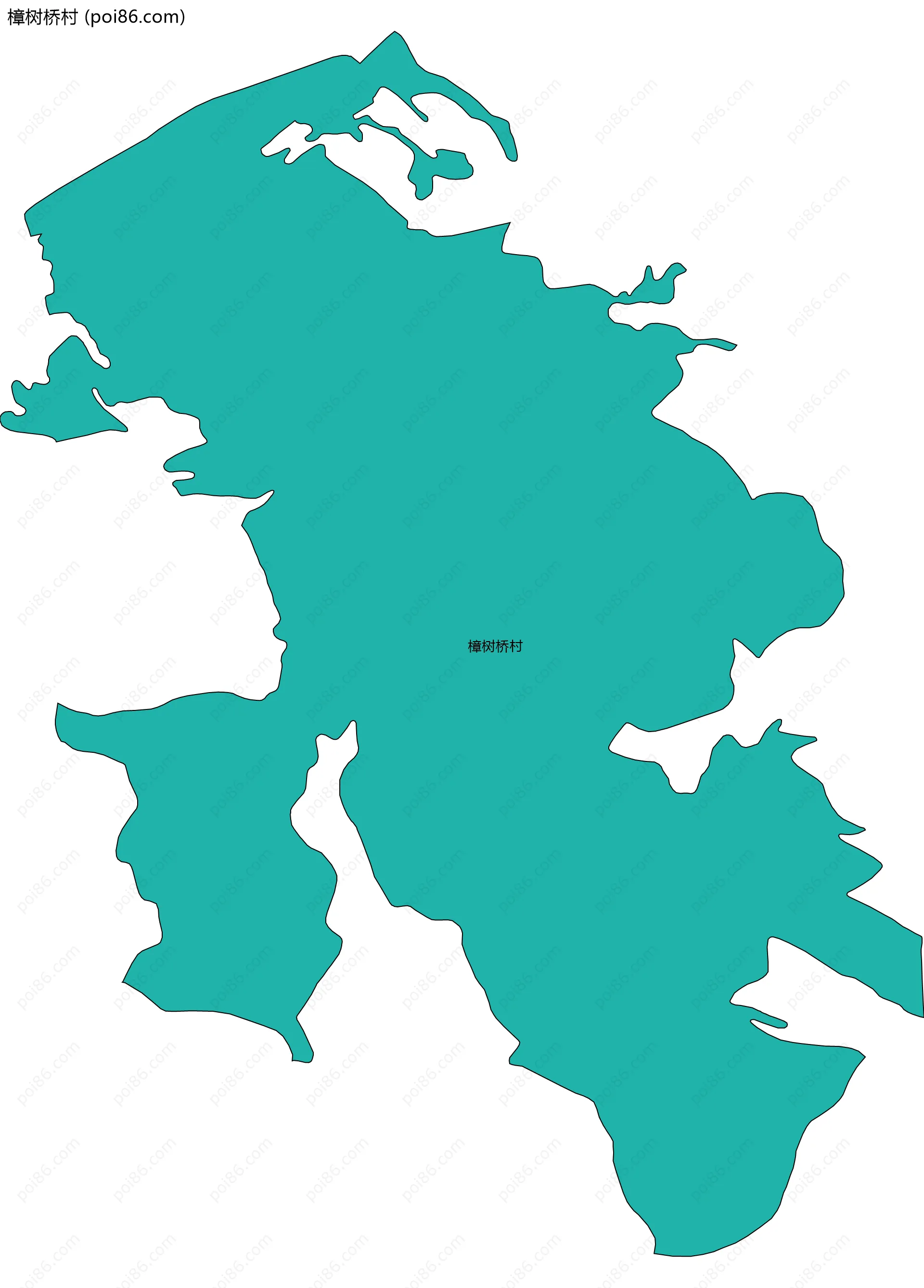 樟树桥村边界地图