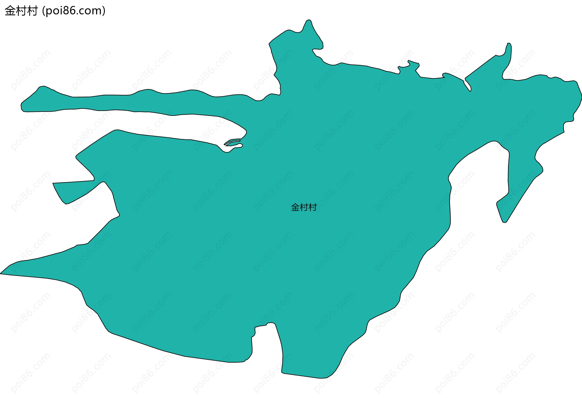 金村村边界地图