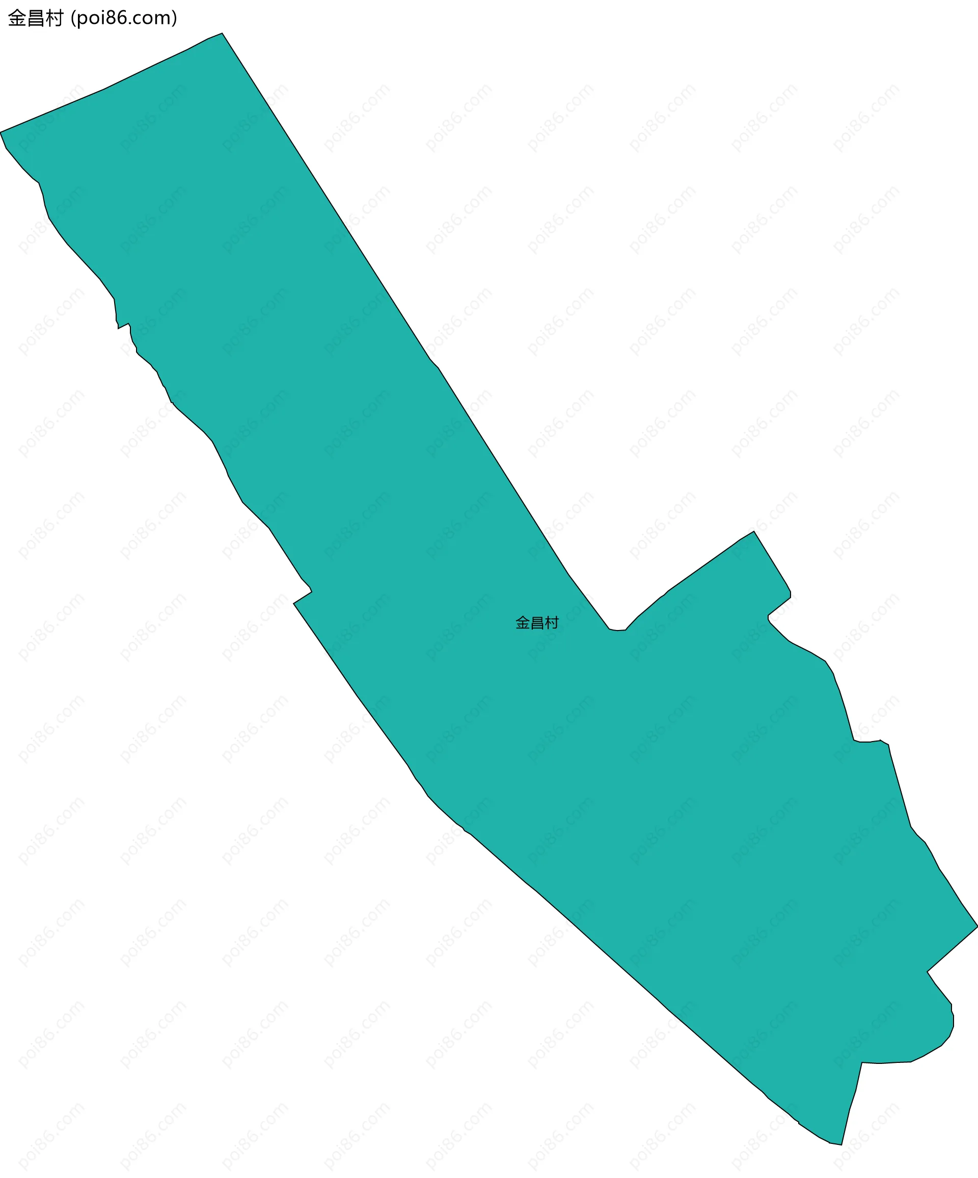 金昌村边界地图