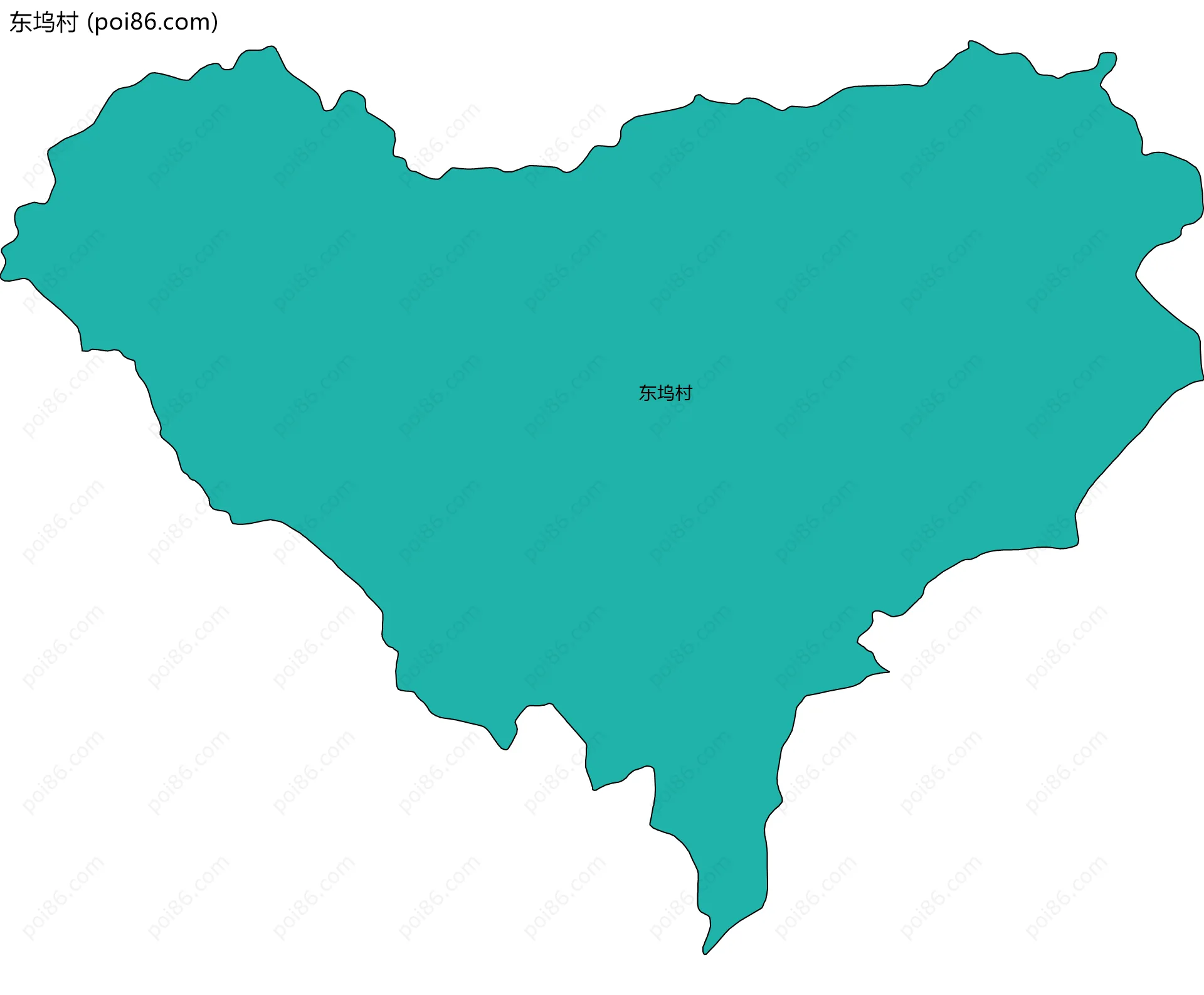 东坞村边界地图