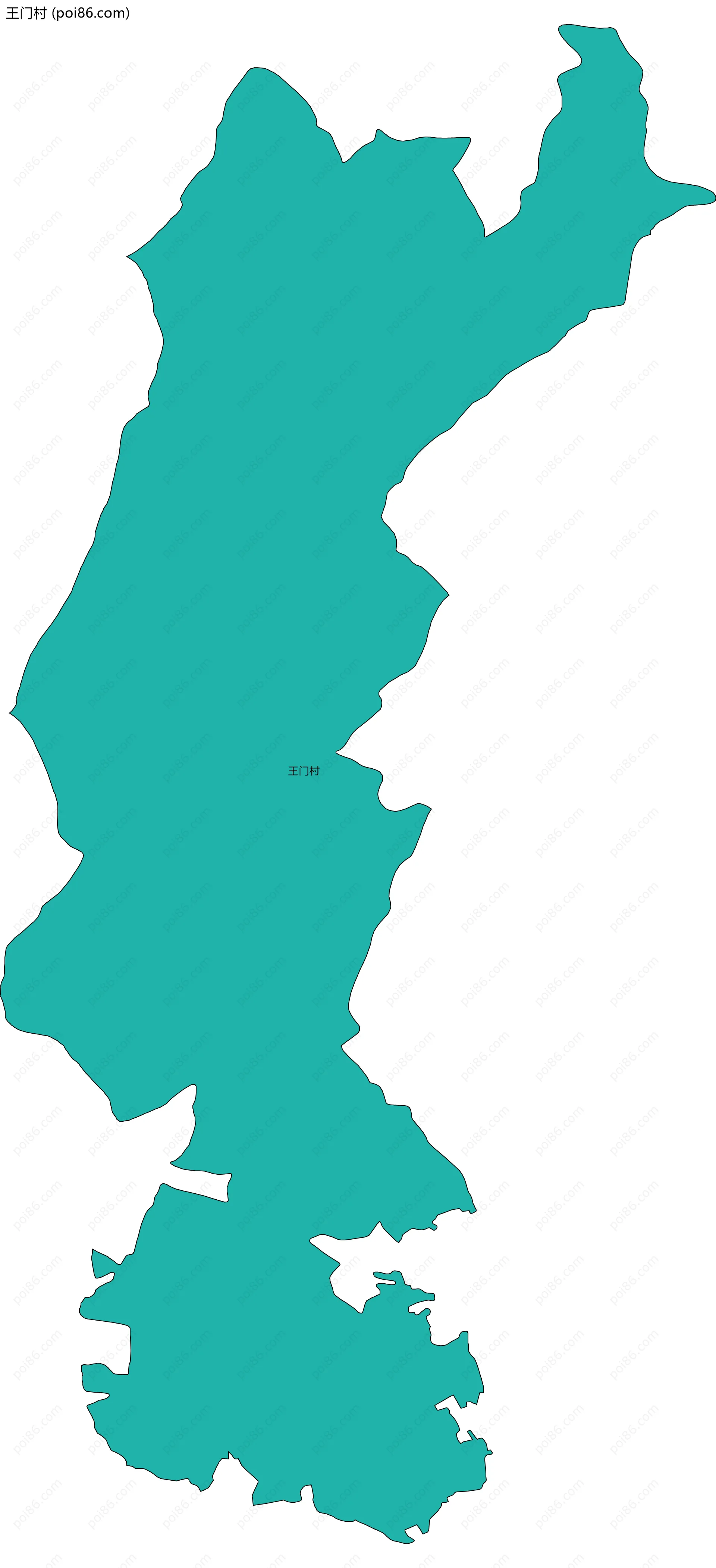 王门村边界地图