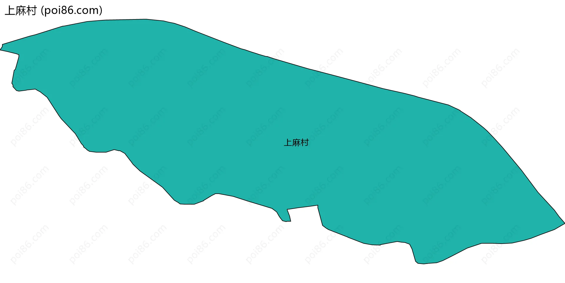 上麻村边界地图